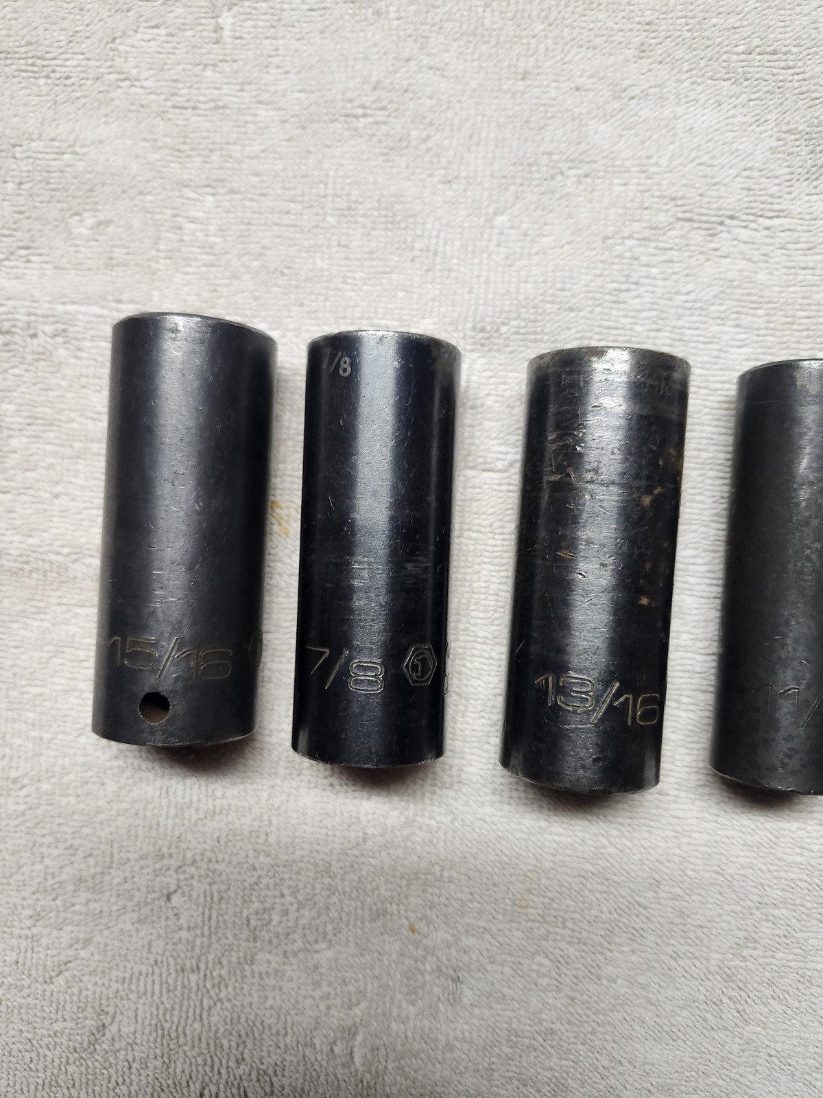 6 MATCO 1/2″ DR 6 POINT SAE IMPACT SOCKETS 15/16, 7/8, 13/16, 11/16, 5/8 & 1/2″