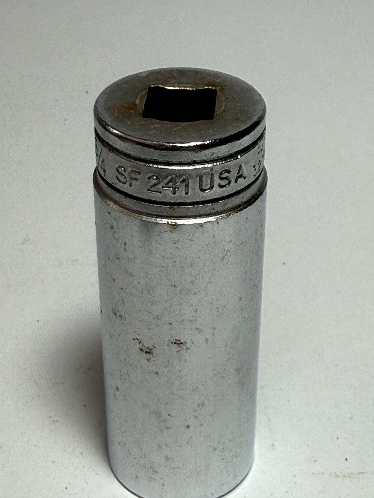 Snap On Tools 3/4″ Deep 3/8″ Drive 12 Point SAE Chrome Socket SF241