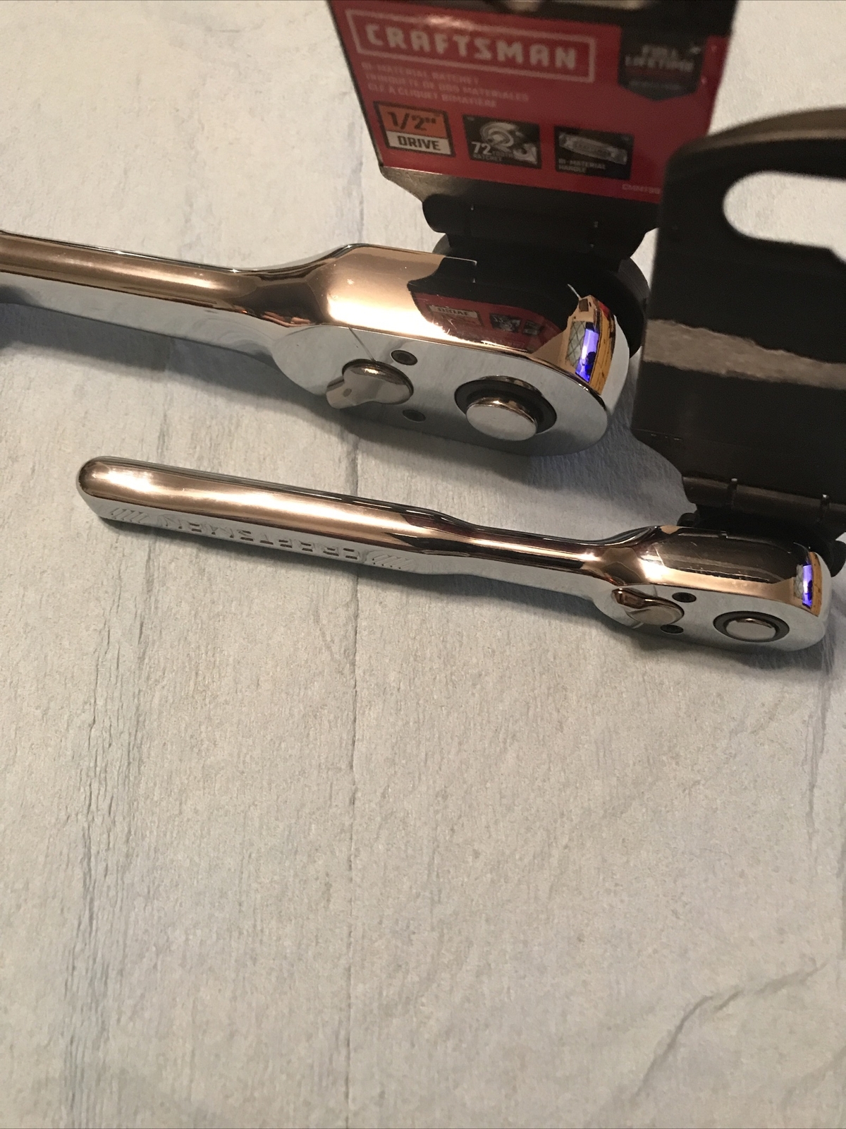 Craftsman CMMT81747 1/4” Dr & CMMT99432 1/2” Dr Quick Release Ratchets