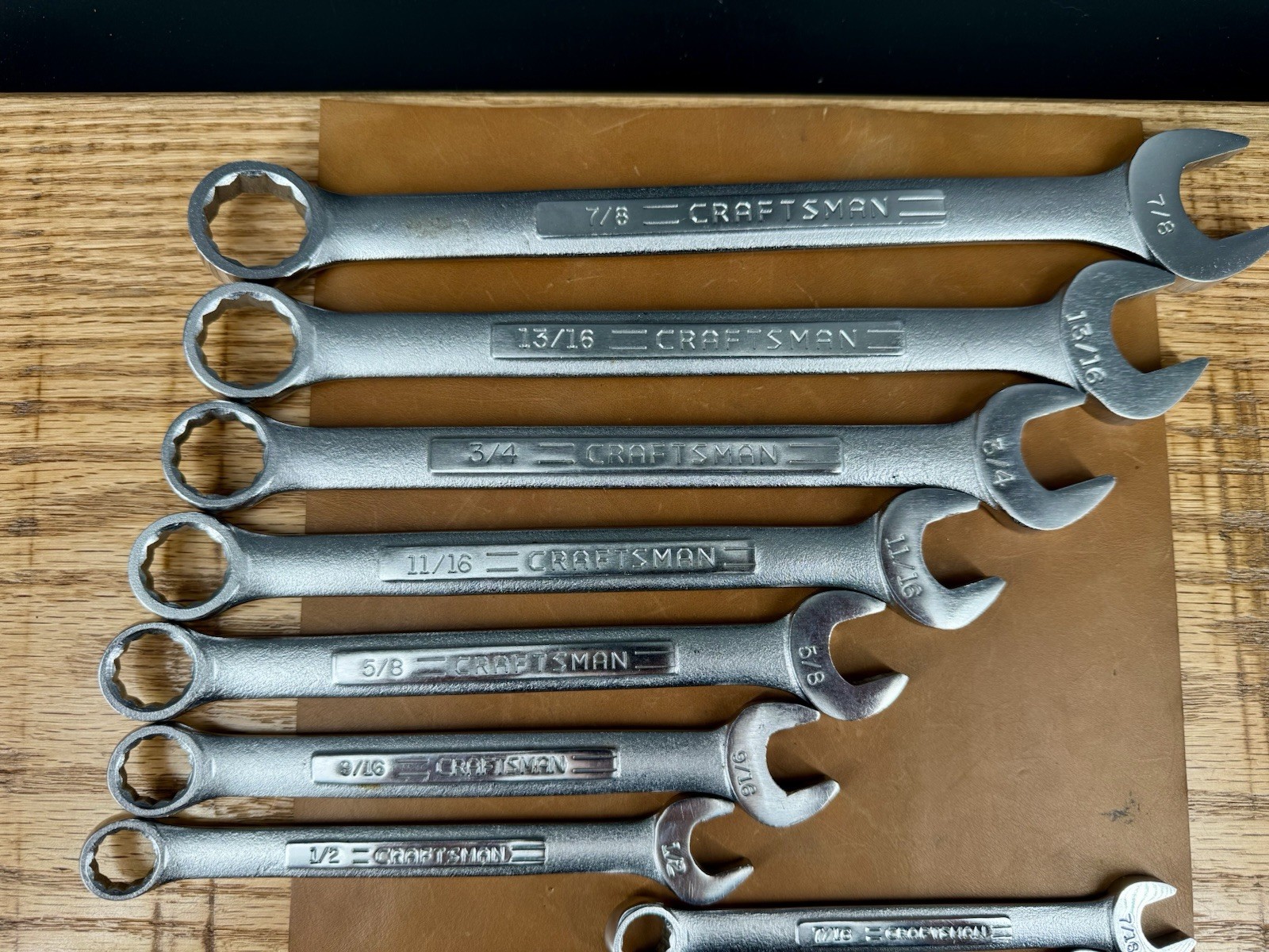 Vintage Craftsman 12 piece SAE Wrench Set =VV=series In Holder, USA, Excellent!