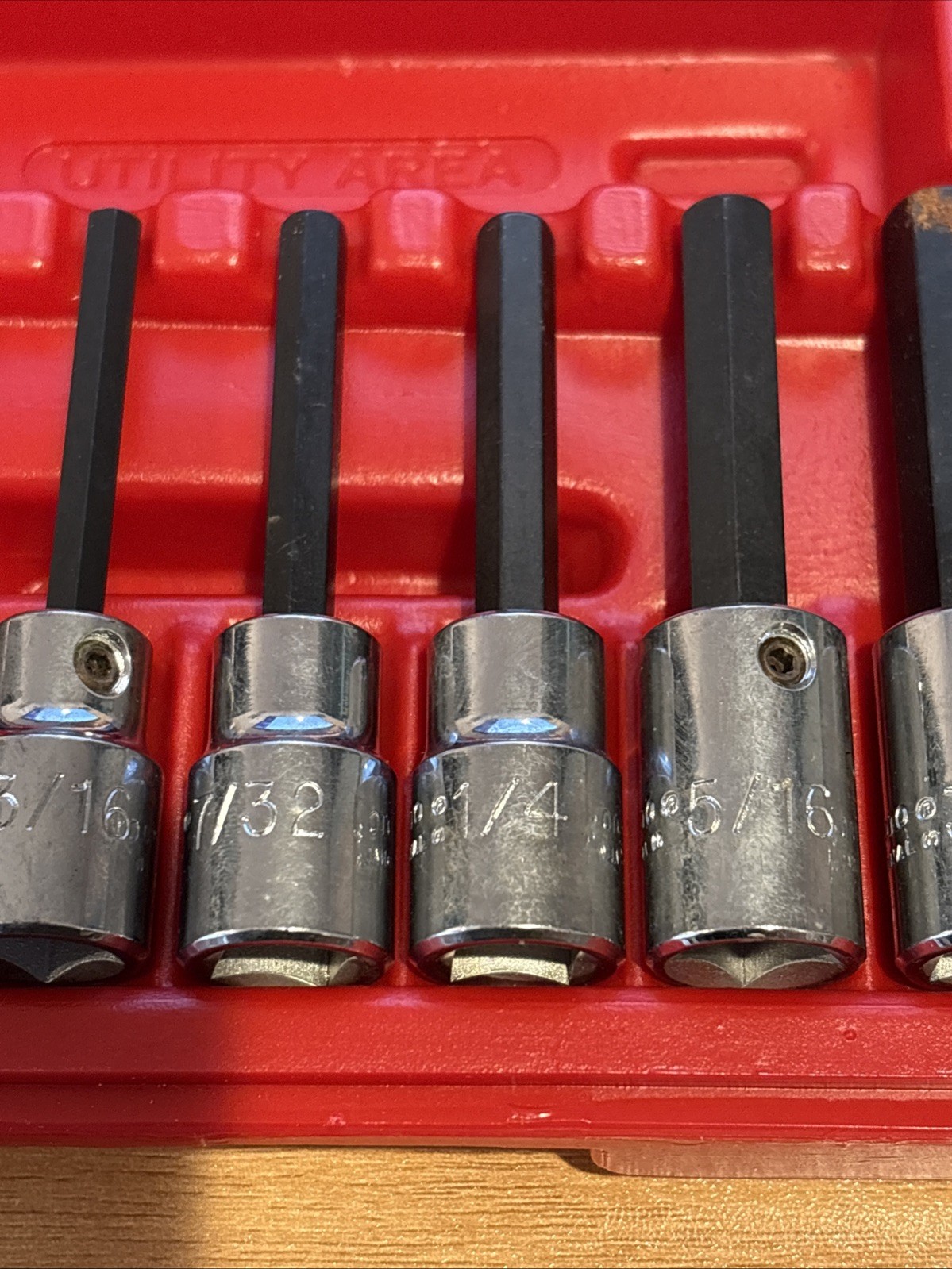 Proto 10 pc. 1/2″ & 3/8″ Drive SAE Hex Bit Socket Set 4990 & 5441 & Case 4968PB