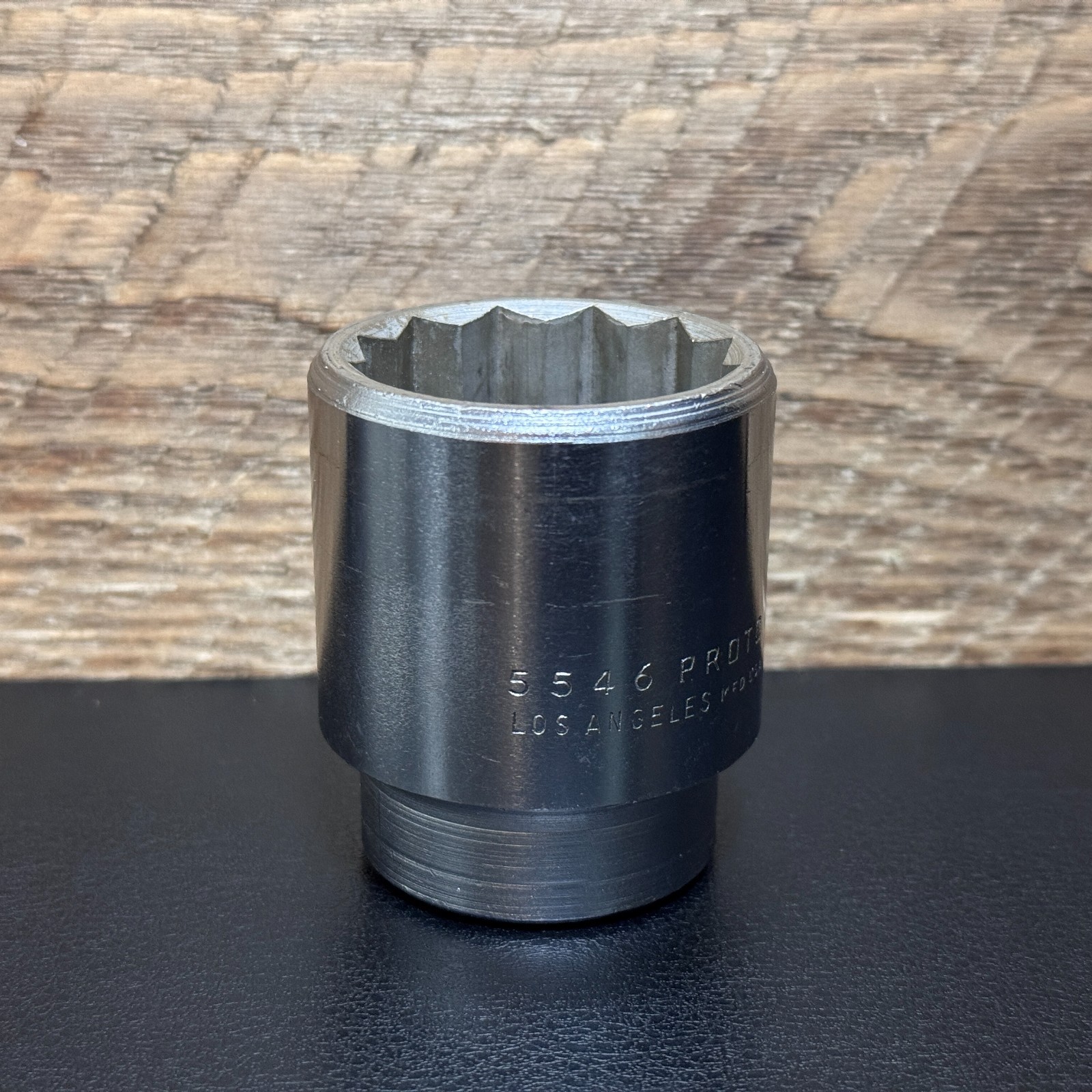 Vintage PROTO 3/4 Drive 12 Point 1-7/16″ Chrome Socket 5546 MFD Los Angeles USA