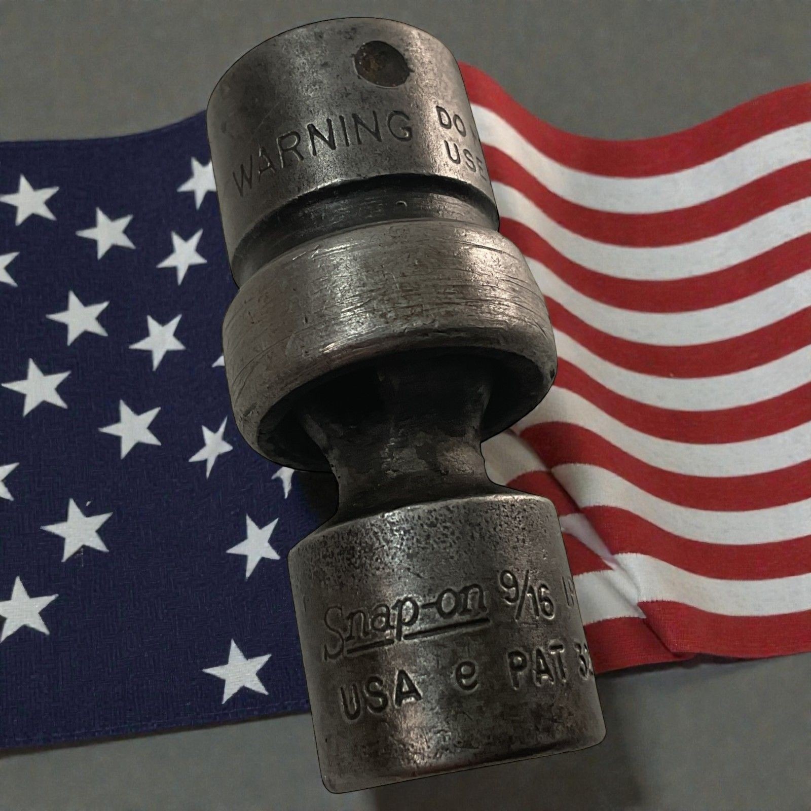 Snap-On Shallow Impact Swivel Socket IPF18 3/8″ Drive 9/16″ 6 Point USA