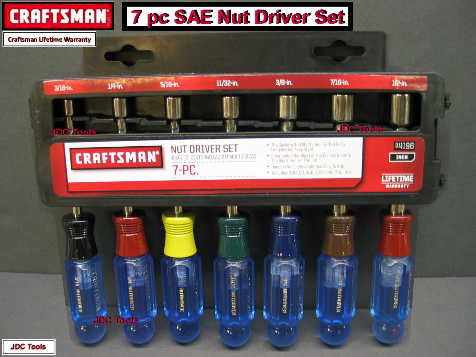 CRAFTSMAN 14 pc SAE and METRIC Nut Driver set MM Inch Piece NEW 7