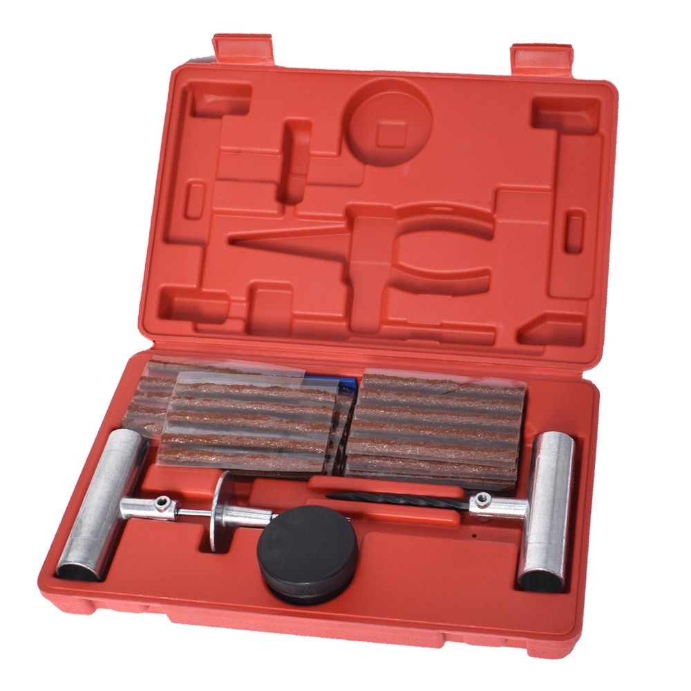 Labwork Tire Repair Kit Flat Tire Repair Car Truck Motorcycle Plug Patch 57Pcs