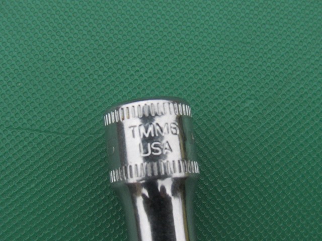 SNAP ON 6MM TMM6 1/4″ DRIVE METRIC 6 PT SHALLOW CHROME SOCKET 6 MM TMM VERY NICE
