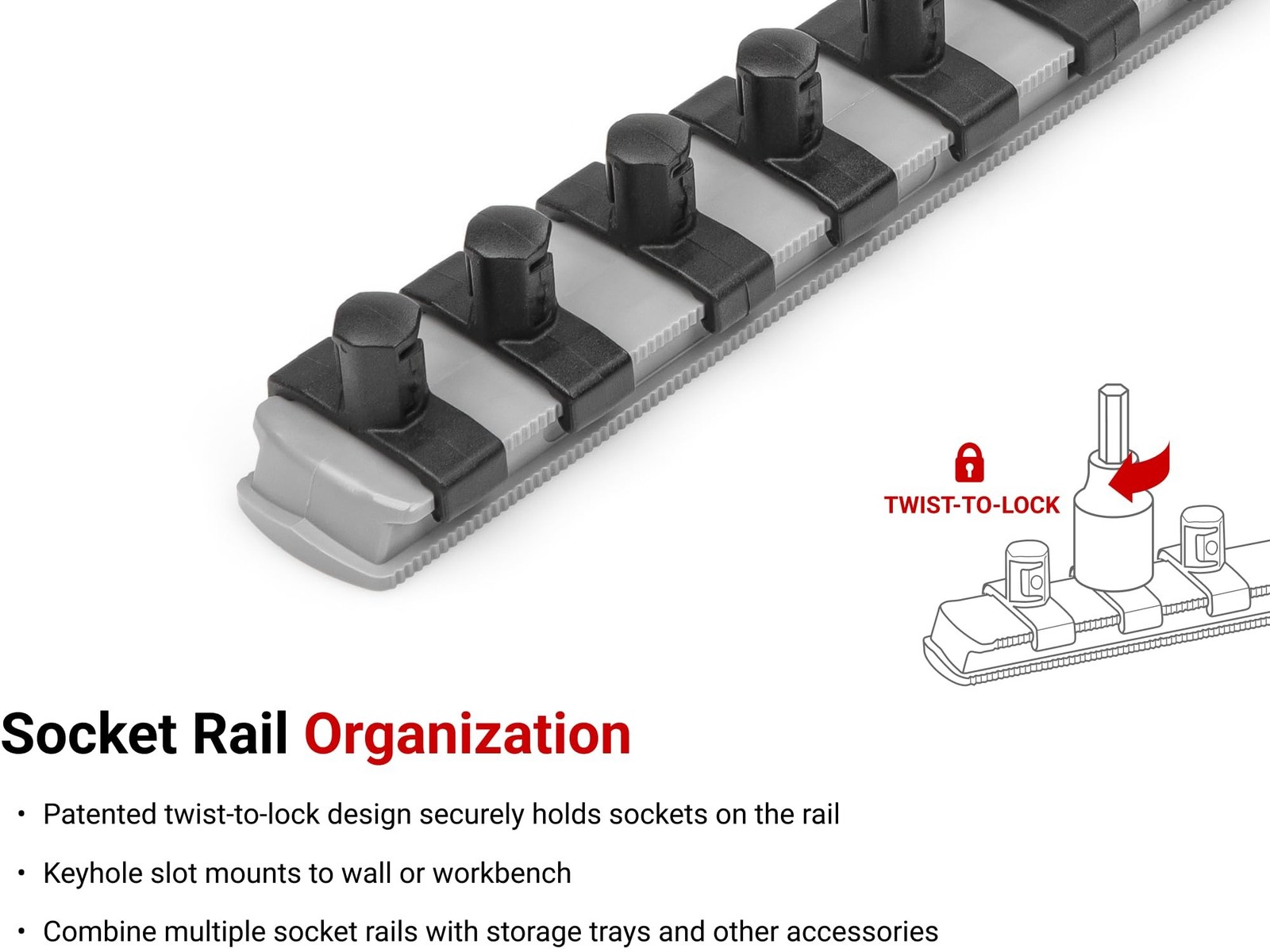 TEKTON 3/8 Inch Drive Torx Bit Socket Set with Rail, 12-Piece (T10-T60) | SHB…