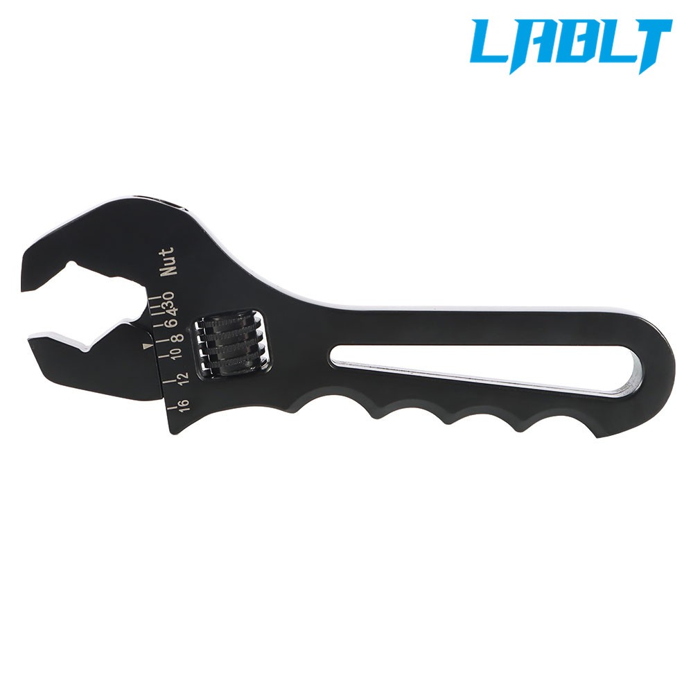 LABLT Adjustable Wrench Aluminum Tool Spanner for Hose End Fitting 3AN-16AN