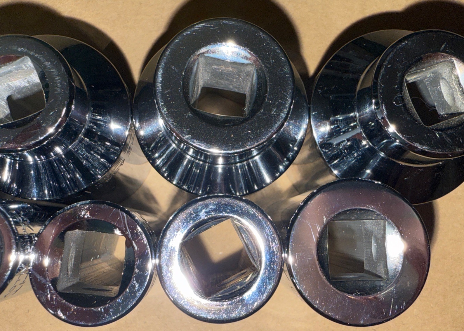 NOS VINTAGE WRIGHT TOOL 1/2” Dr SAE DEEP 16pc SOCKET SET 3/8” To 1-1/2” No 7/8”