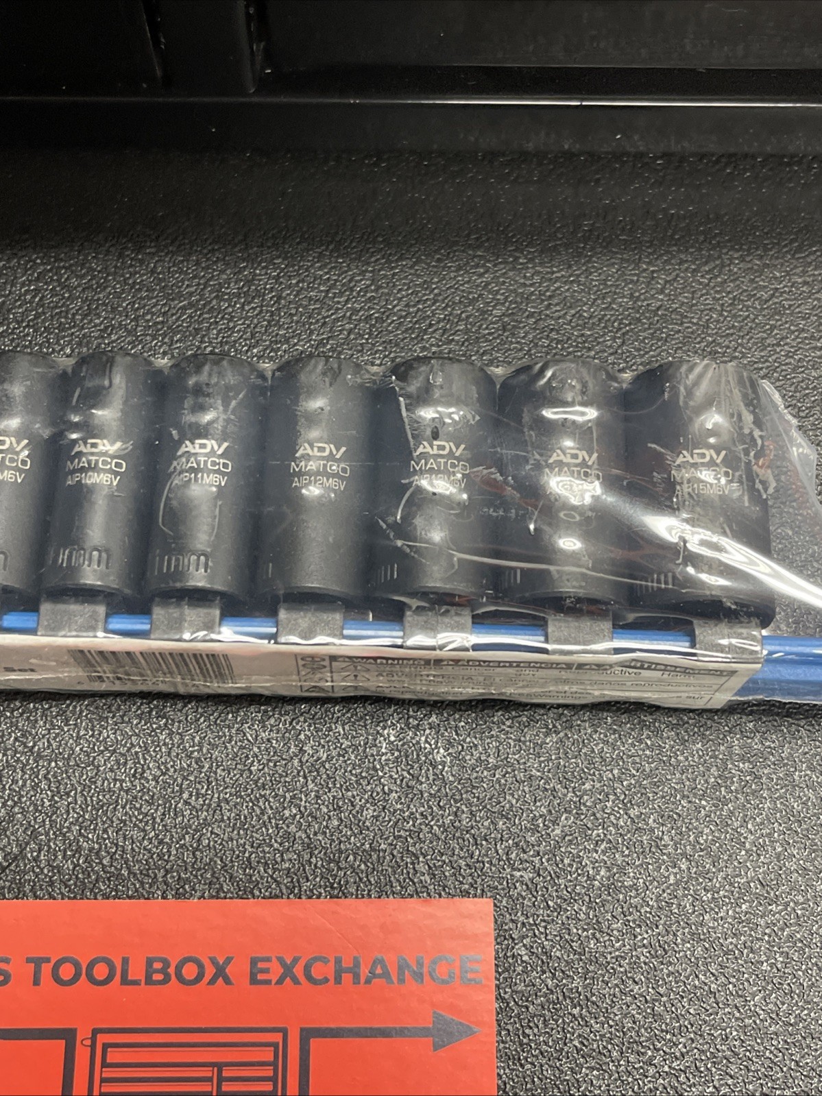 MATCO TOOLS 1/4″ DR METRIC 6 PT ADV MID-LENGTH IMPACT SOCKET SET SEMI SAIPM126V