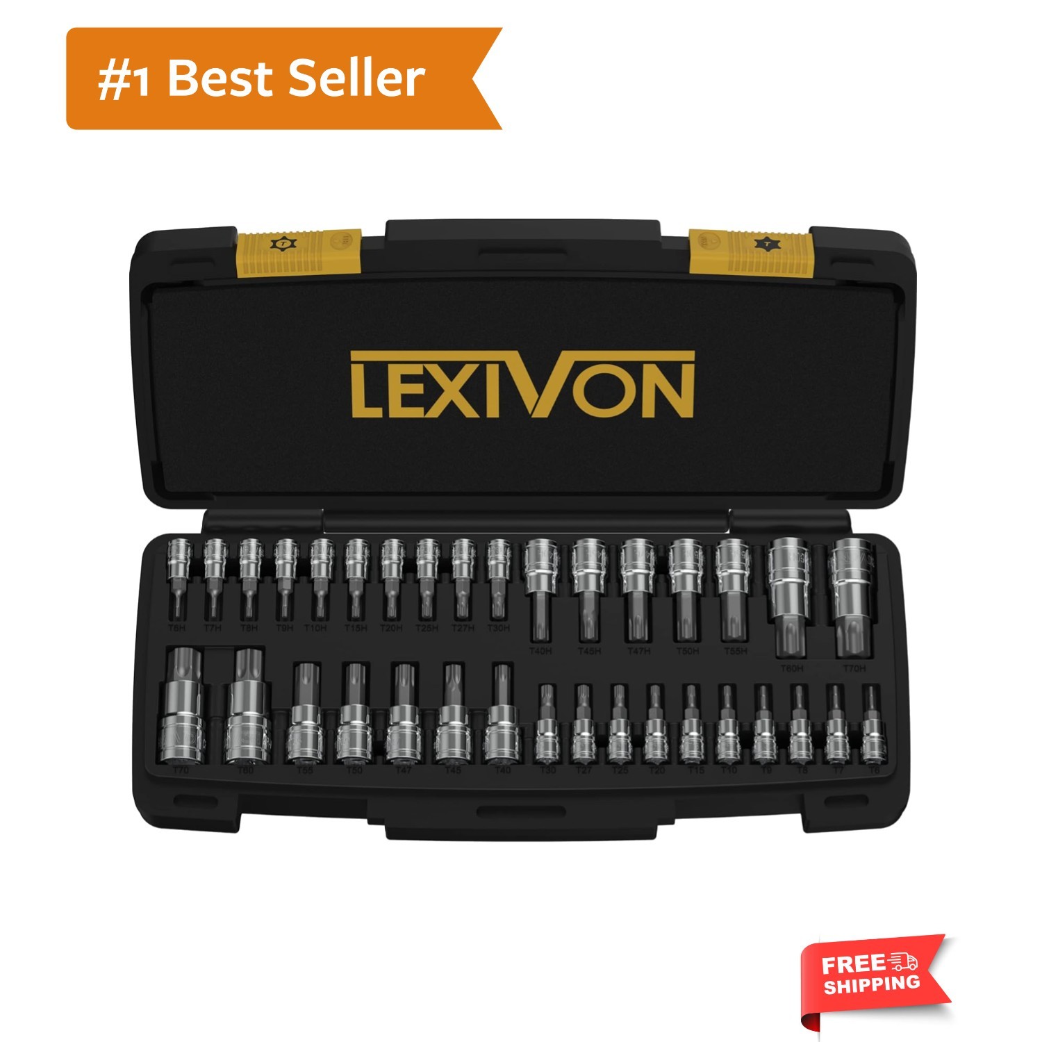 Master TORX Bit Socket Set, S2 Alloy Steel | Complete 34-Piece, Solid Star &…