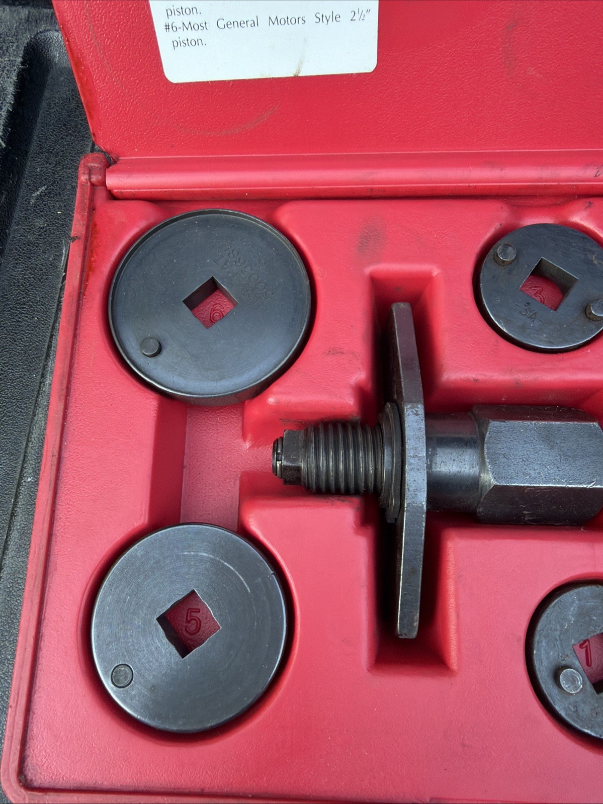 Blue Point 7 Pc Universal Brake Caliper Service Tool Set YA8610A W/ Case