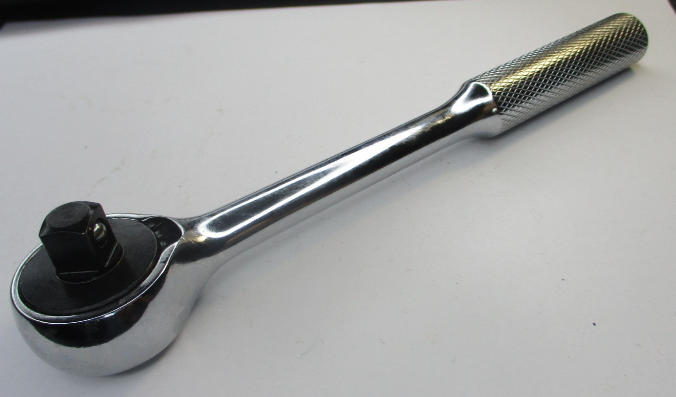 SK 45170 3/8″ Drive 7.5″ Long Knurled Handle Chrome Ratchet New
