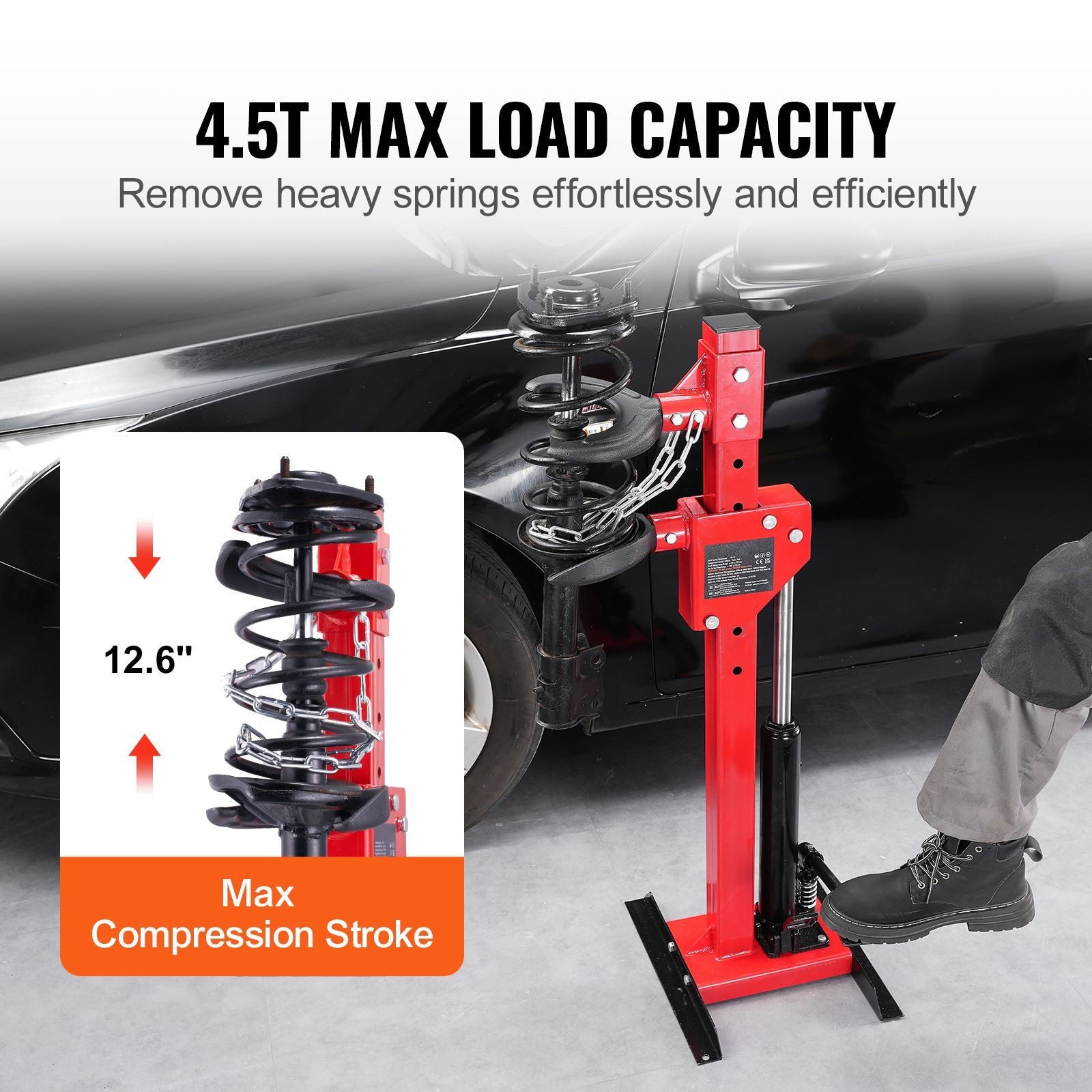 Hydraulic Spring Compressor 1 Ton/4.5 Ton Car Strut Tool