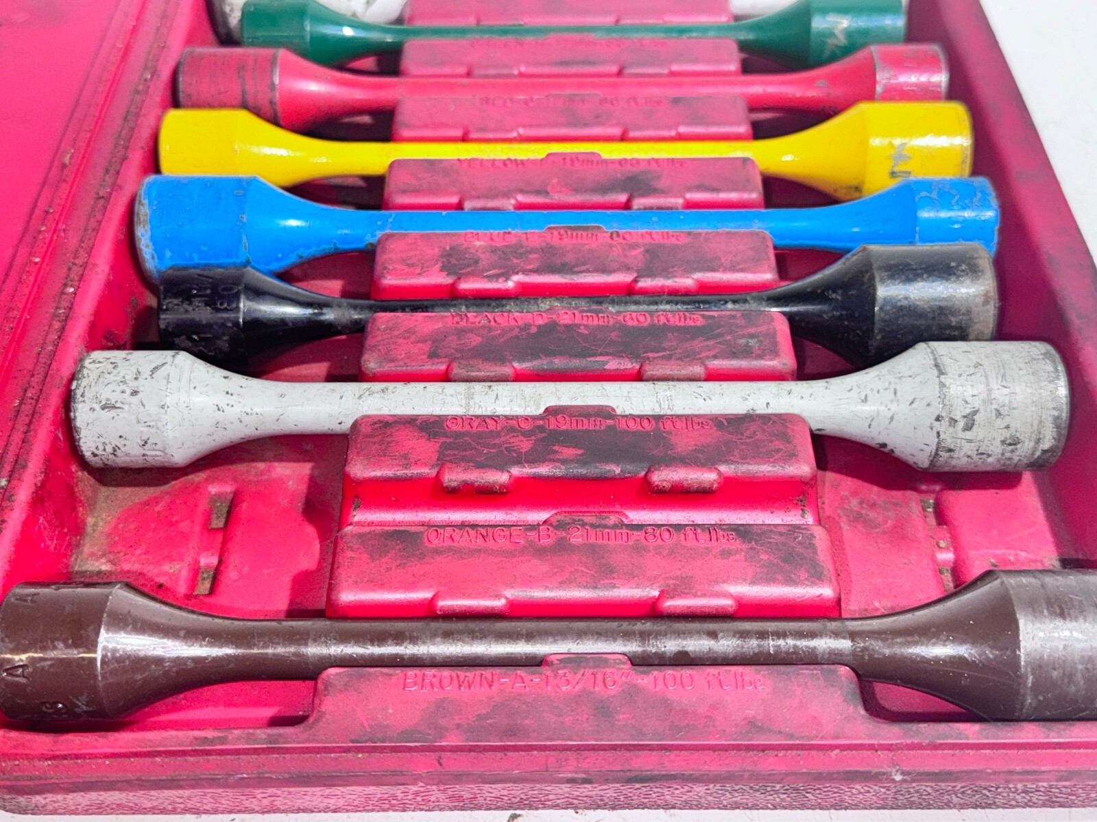 Blue Point 1/2″ Drive Torque Socket Set TSS8 – 9 Pieces Missing Orange