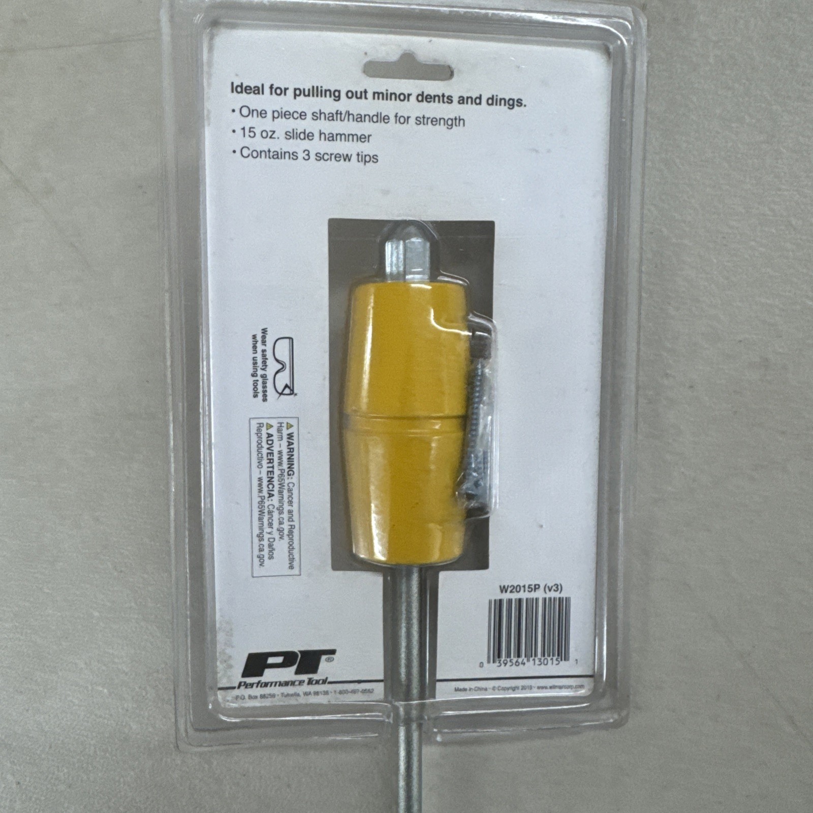 Performance Tool W2015P Dent Puller Compact Slide Hammer Auto Body Repair Tool