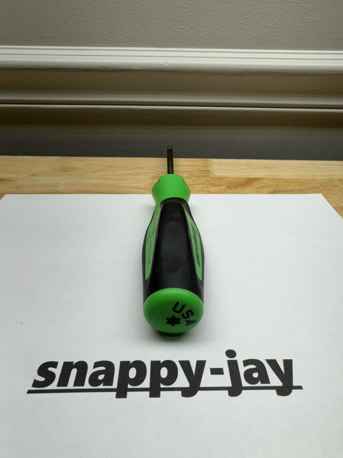 Snap-on Tools USA NEW GREEN Soft Grip T30 Torx Screwdriver SGDTX430BG