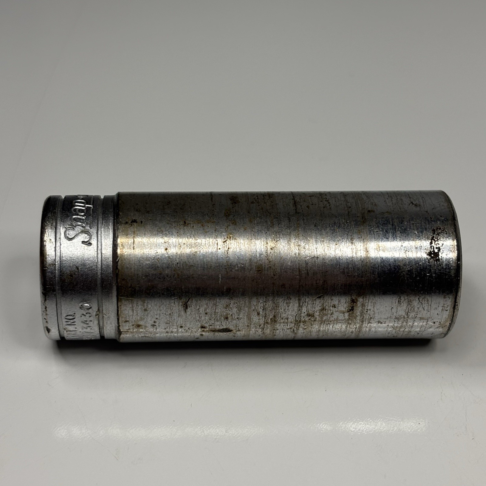 Snap On Tools SFS241 3/8 Dr 6Pt SAE 3/4 Flank Dr Deep Chrome Socket USA VTG