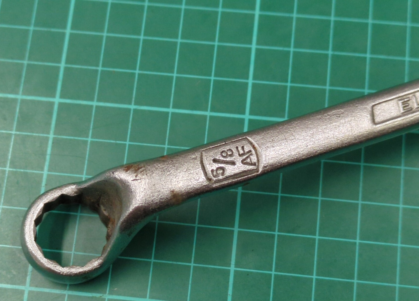 Vintage ELORA No.110 9/16″ x 5/8″ AF Offset Ring Spanner, Made In West Germany