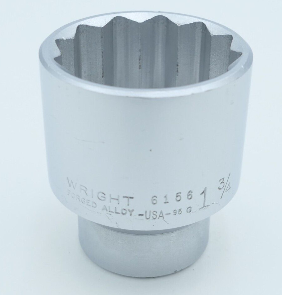 OEM Wright Tool 6156 Forged Alloy 3/4″ Drive 12-Point Standard Socket 1-3/4” NEW