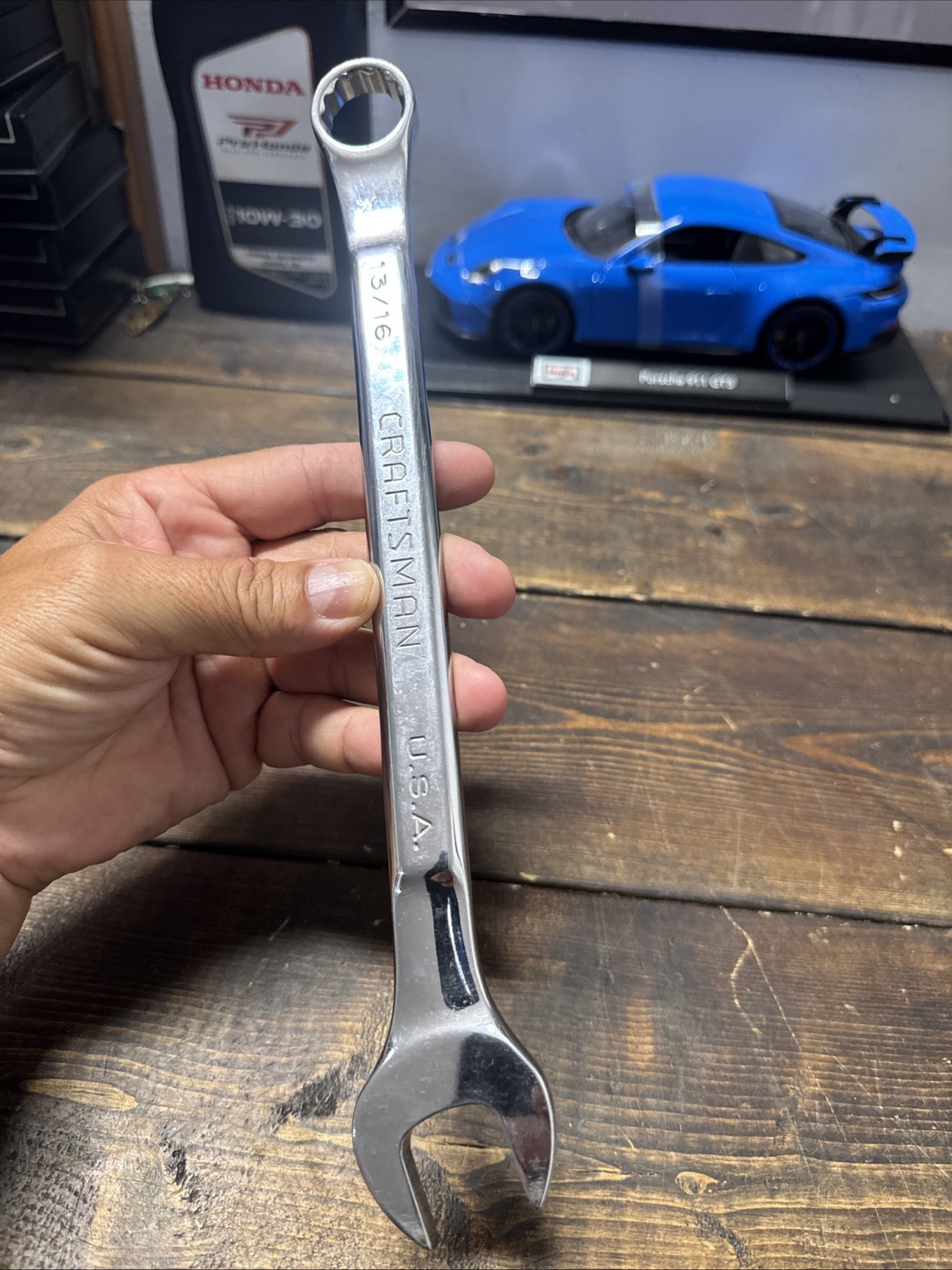 Sears Craftsman Professional Full Polish 13/16″ Wrench 42240 USA Raised Panel