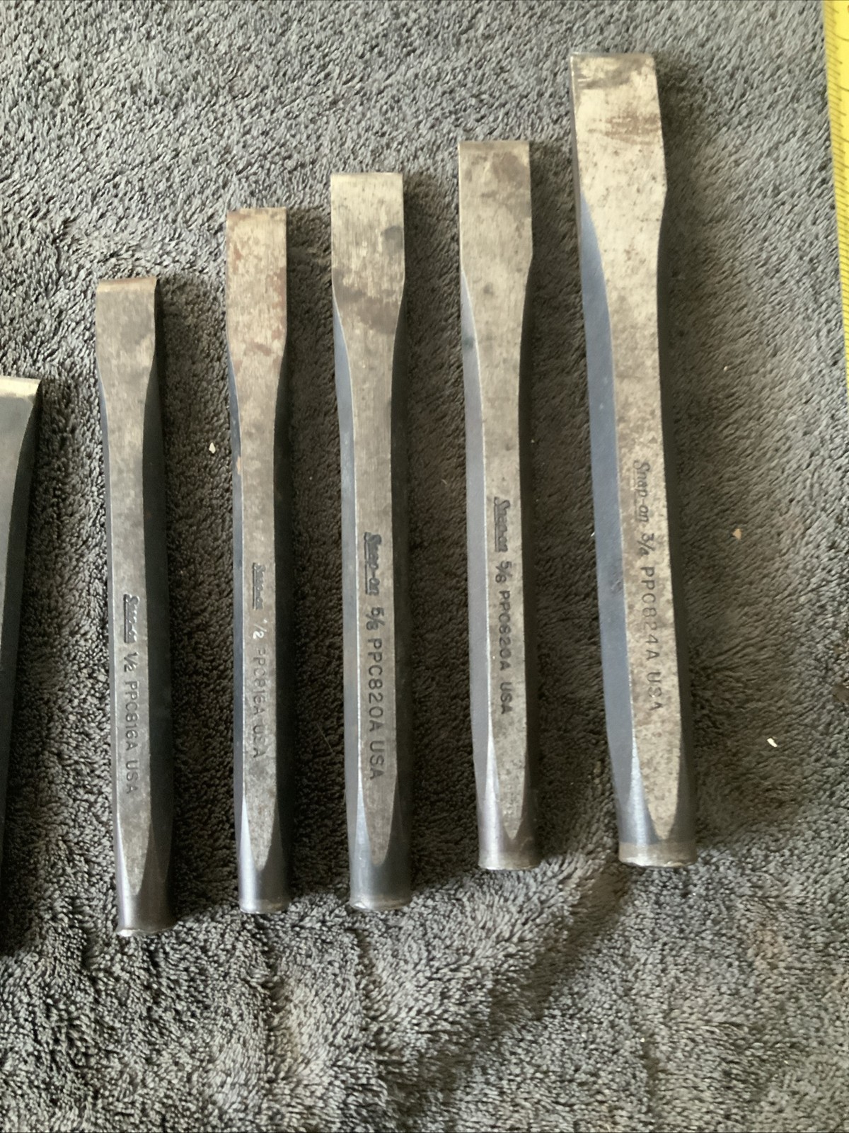 Snap On Punch And Chisel Set….see Pics…mixed Set…..used….xvxv