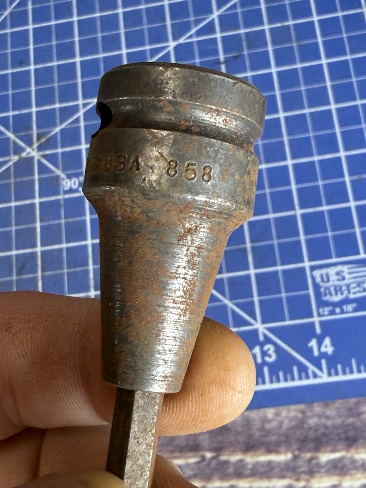 858 Apex 1/2» Square Dr. 1/4” Hex Bit Holder