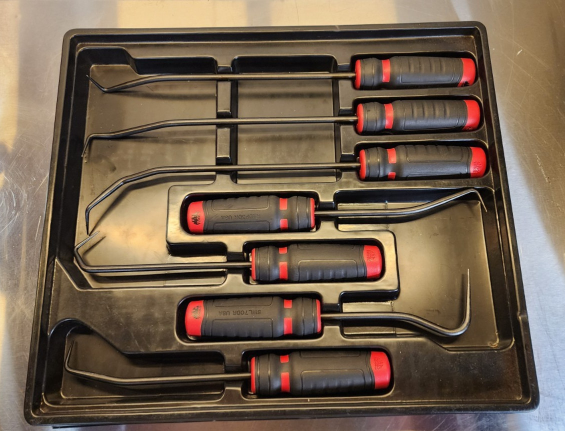 Mac Tools – 7 PC. Mac-Grip Radiator Pick Set – Red – PSR7DR