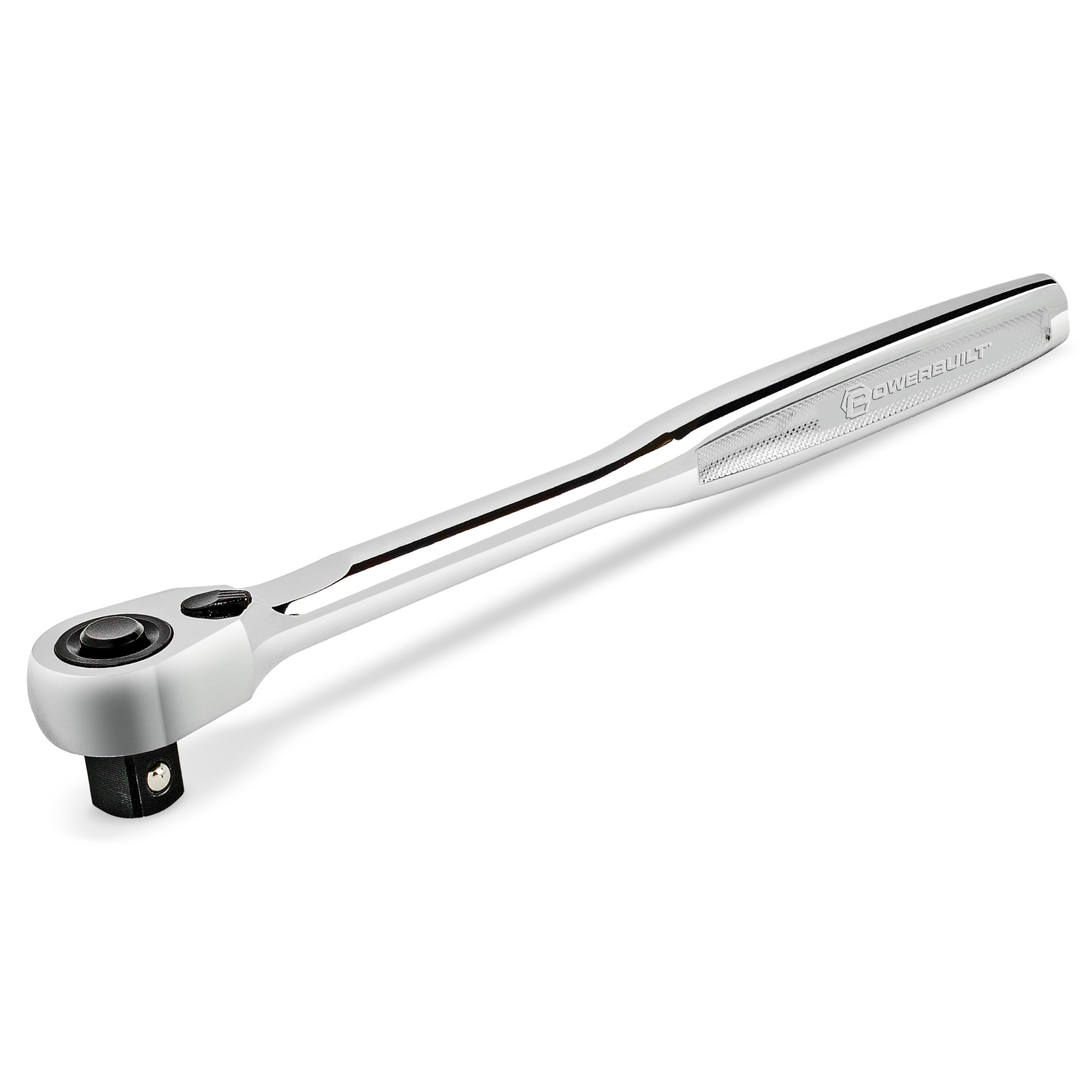 Powerbuilt 1/4 Inch Drive 72 Tooth Pro Tech Ratchet with Contour Handle – 649968