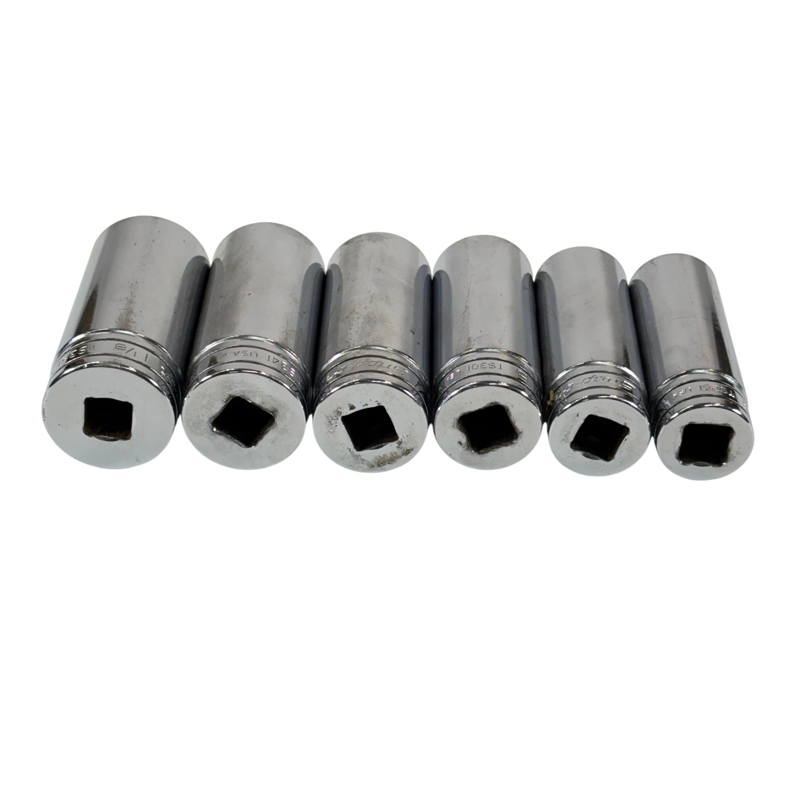 Snap-on Tools 313TSYA 13pc 1/2″ Drive 6-Point SAE Flank Drive Deep Socket Set