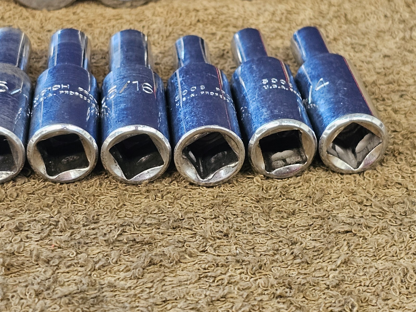 21 Proto Professional Deep Well Long Socket 3/8″ Drive Set Sae 7/8″ 1/4″ 5024H