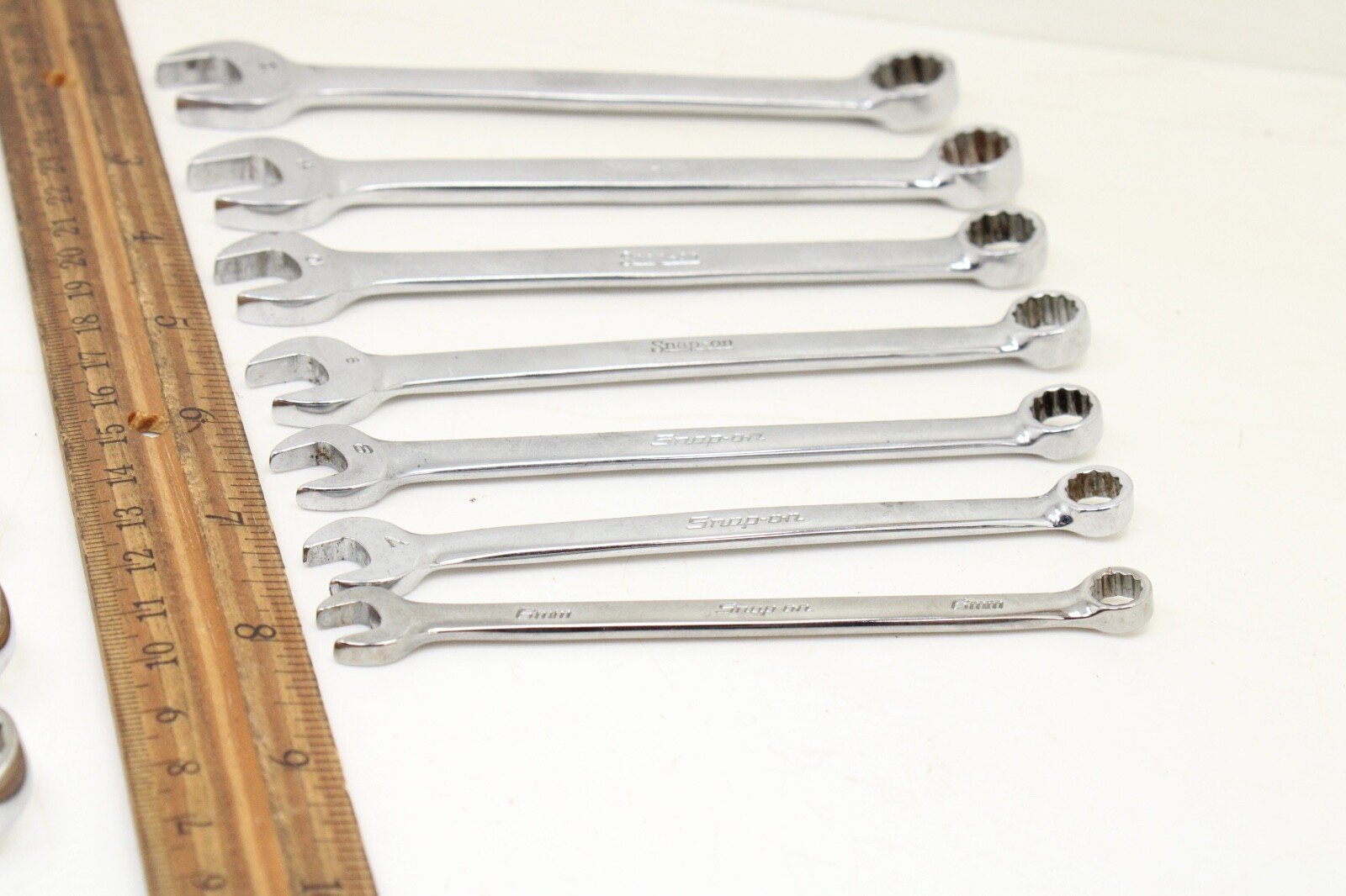 Snap On OEXM6-OEXM19 6-19mm 14 Piece 12 Point Metric Combination Wrench Set USA