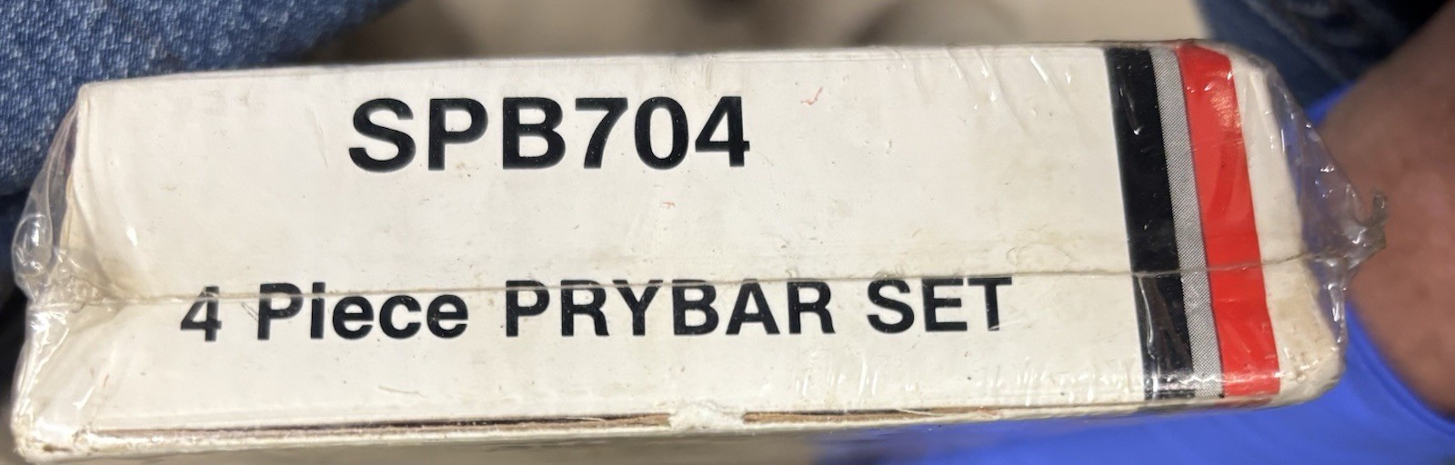 Rare Sealed New Snap On SPB704 4pc Black Hard Handle Prybar Set Nos