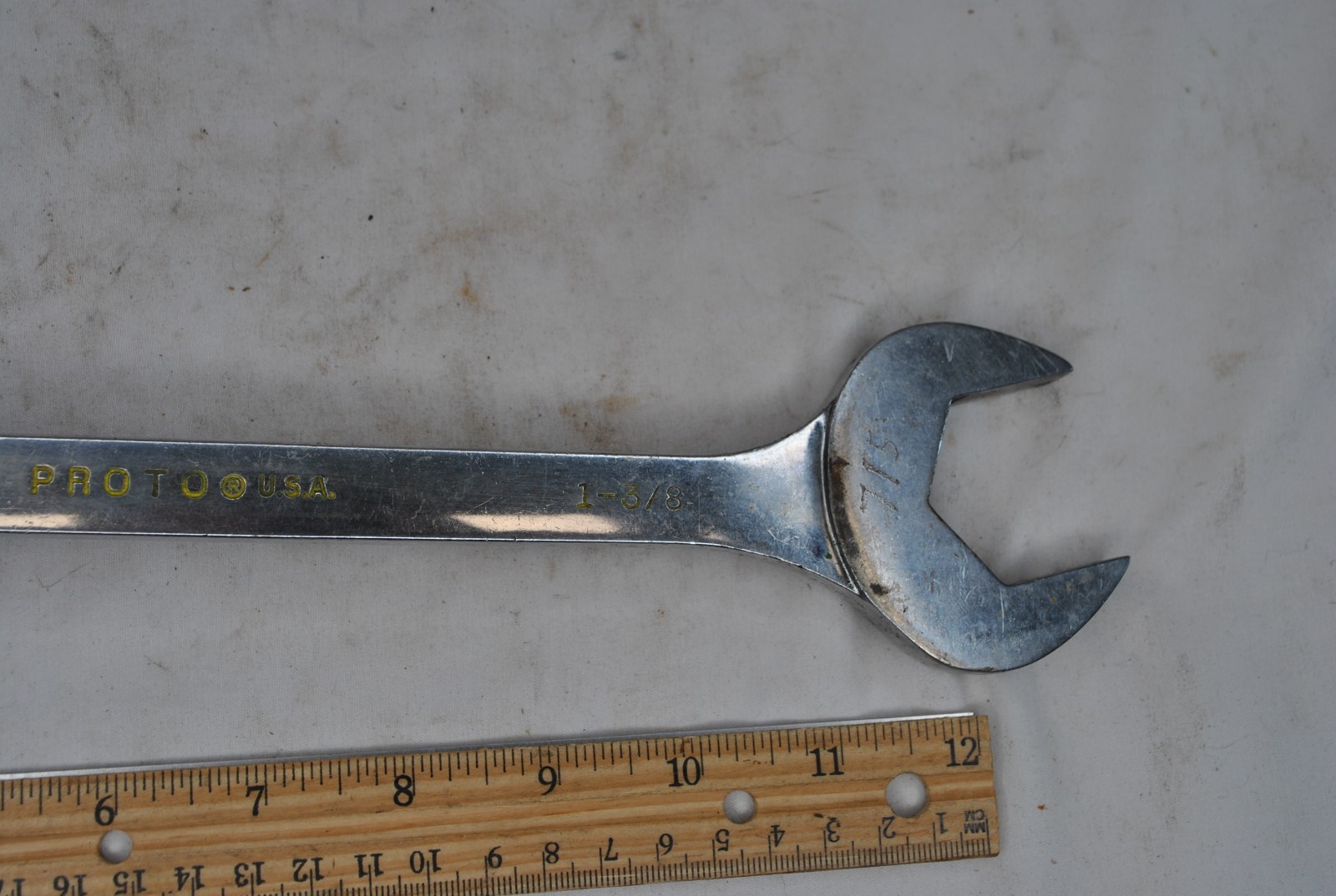 PROTO 1-3/8 3144 Professional Open-End Wrench USA 4 way angle wrench