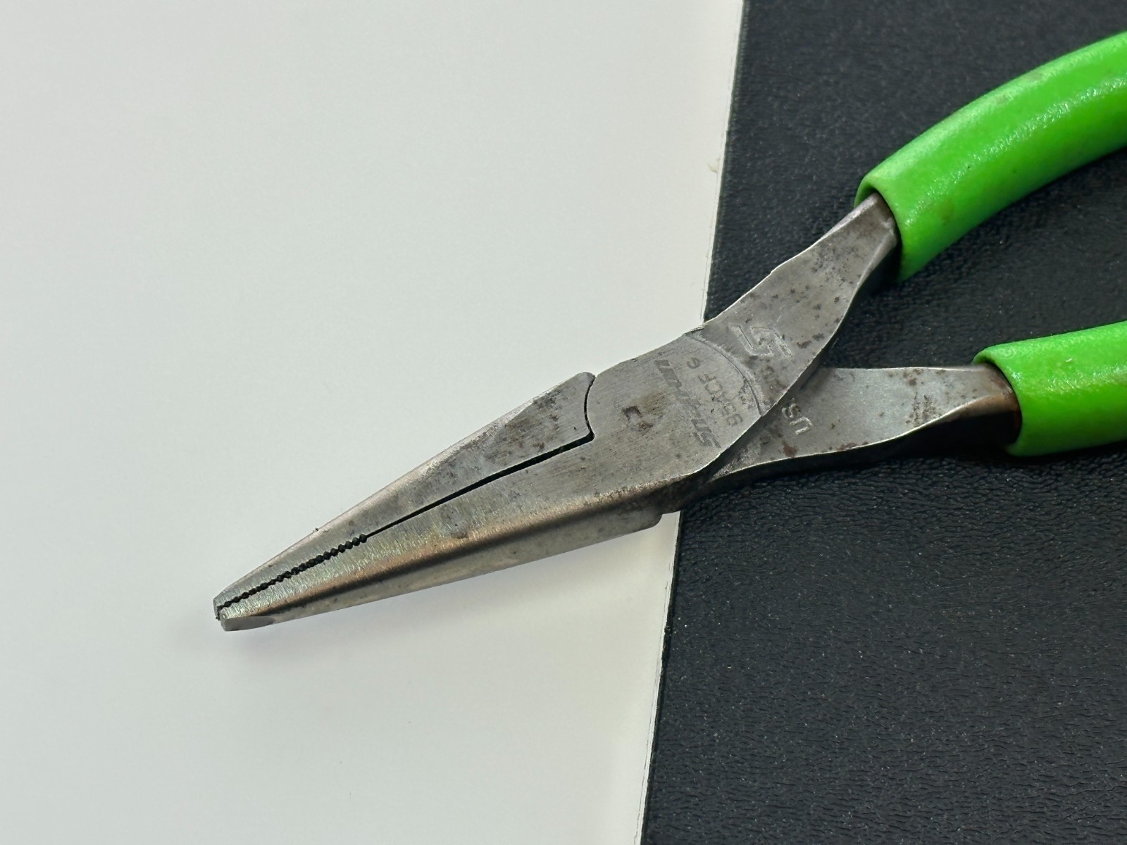 🇺🇸 Snap-on Tools USA 95ACFG GREEN 6″ Soft Comfort Grip Needle Nose Pliers