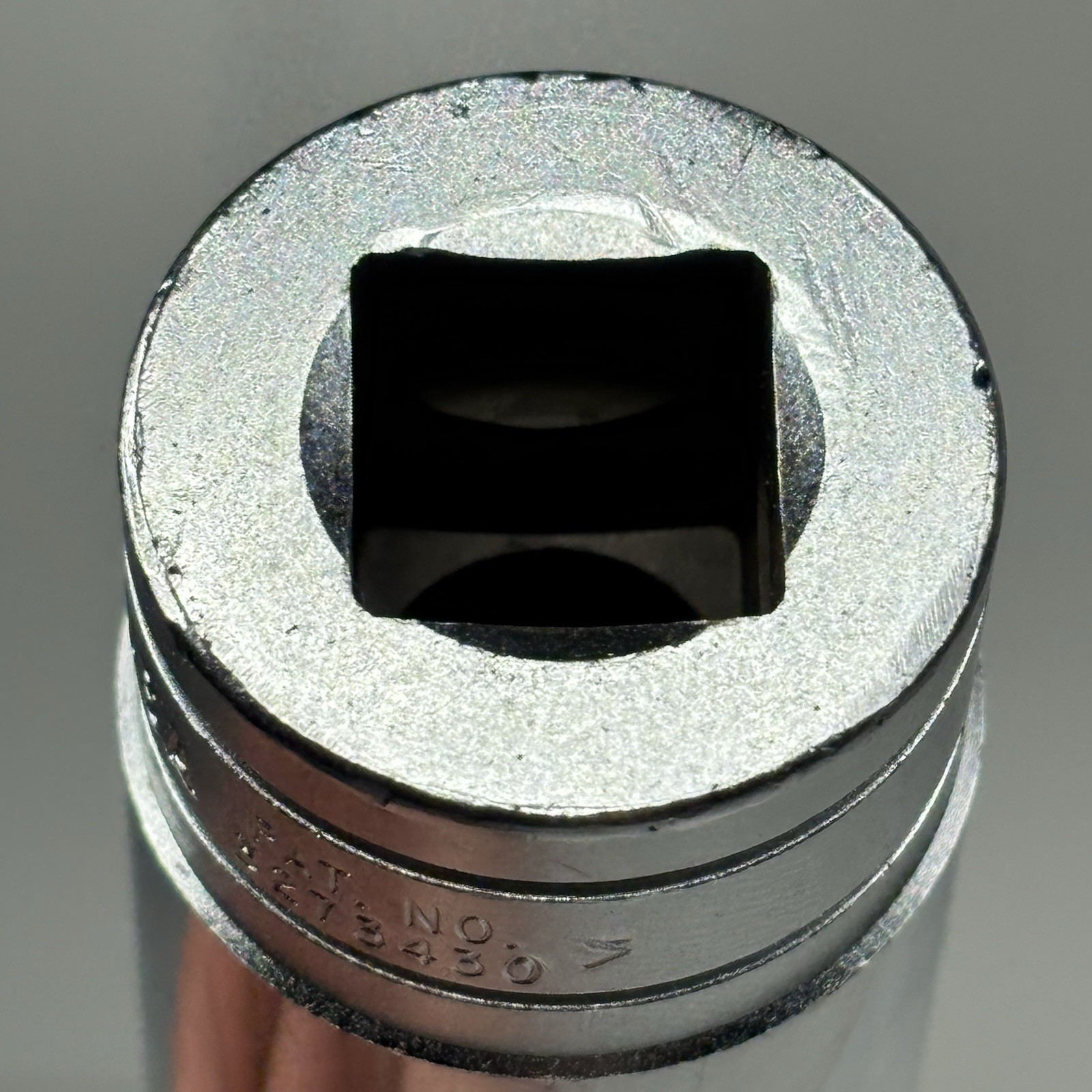 Snap On Tool S261 1/2 Dr 12Pt SAE 13/16 Flank Dr Deep Chrome Socket USA 1985 VGC