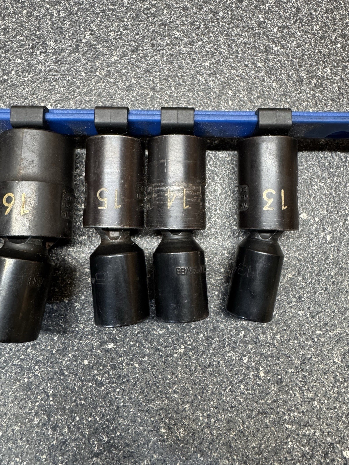 Cornwell BLUEPOWER 10pc Metric 1/2″ Drive Swivel Impact Socket Set (13-24mm) USA