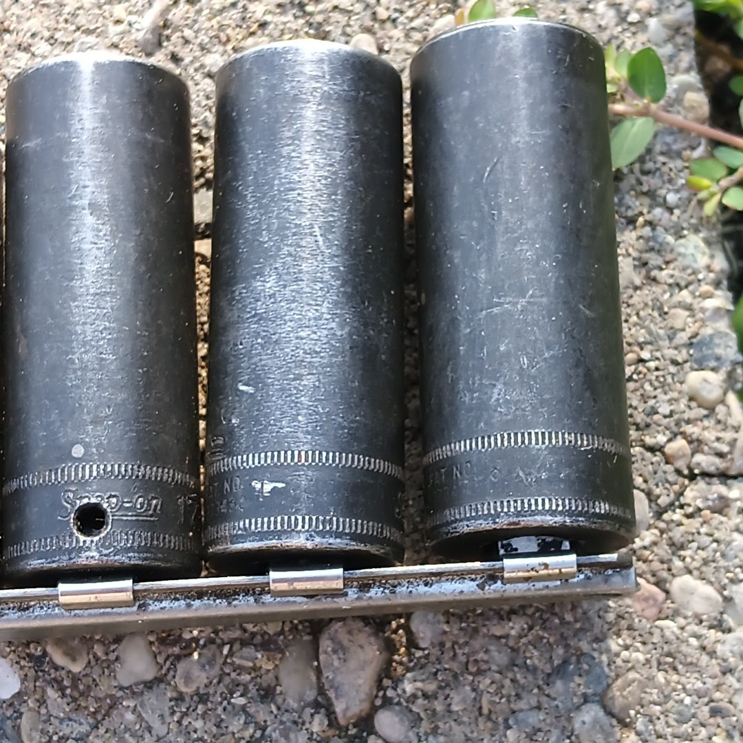 Snap-On SIMFM Set 3/8″ Drive Metric Deep 6 Point Impact Socket 8mm – 19mm Rail