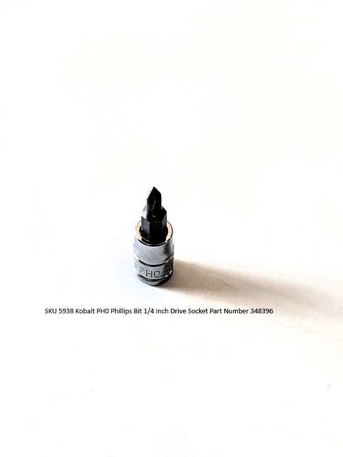Kobalt 1/4 Inch Drive Phillips Bit Sockets