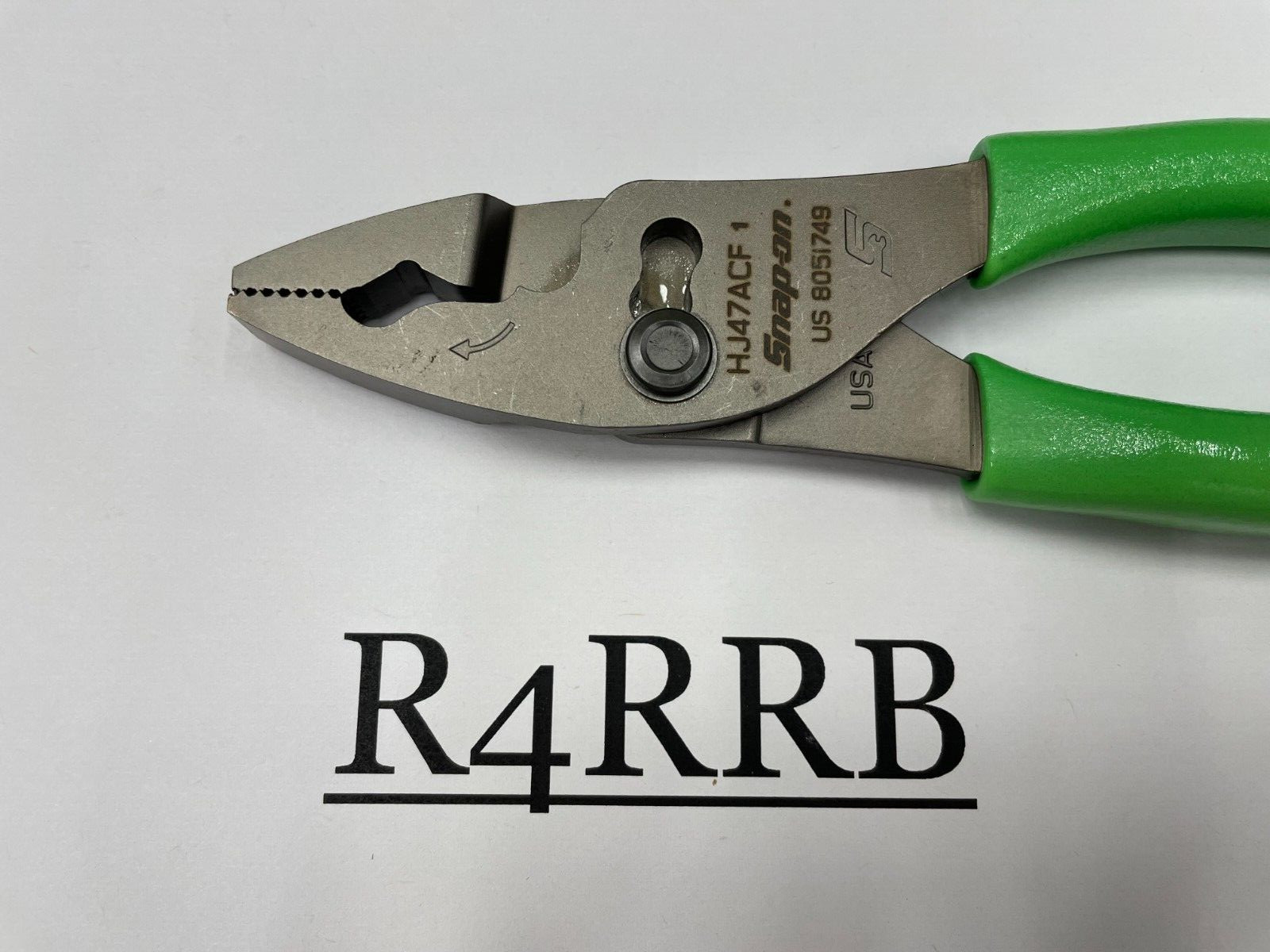 Snap-on Tools USA NEW STYLE GREEN Soft Grip 8″ Flank Jaw Pliers HJ47ACFG