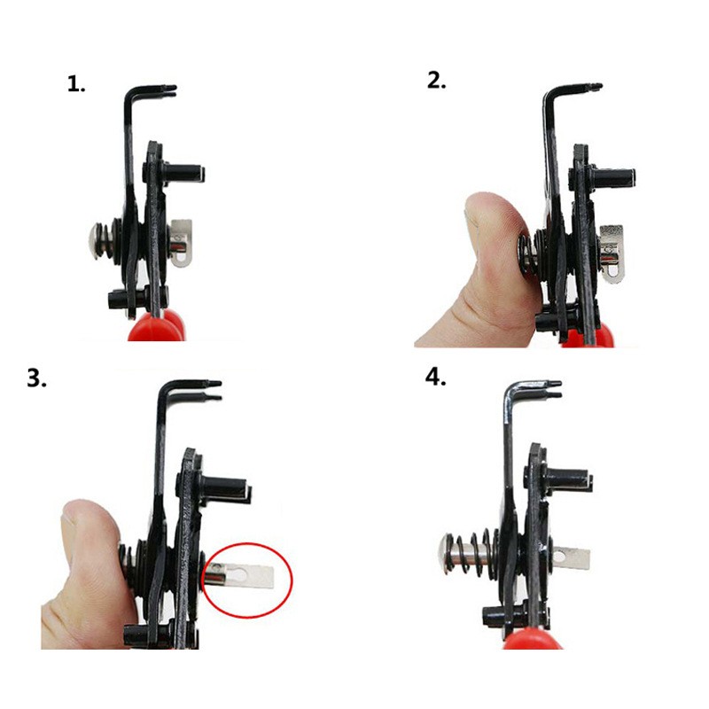 4 in 1 Snap Ring Pliers Interchangeable Tips Internal External for Auto Repair