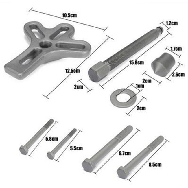 23x Car Wheel Puller Harmonic Balancer Steering Gear Crank Shaft Damper Tool Kit