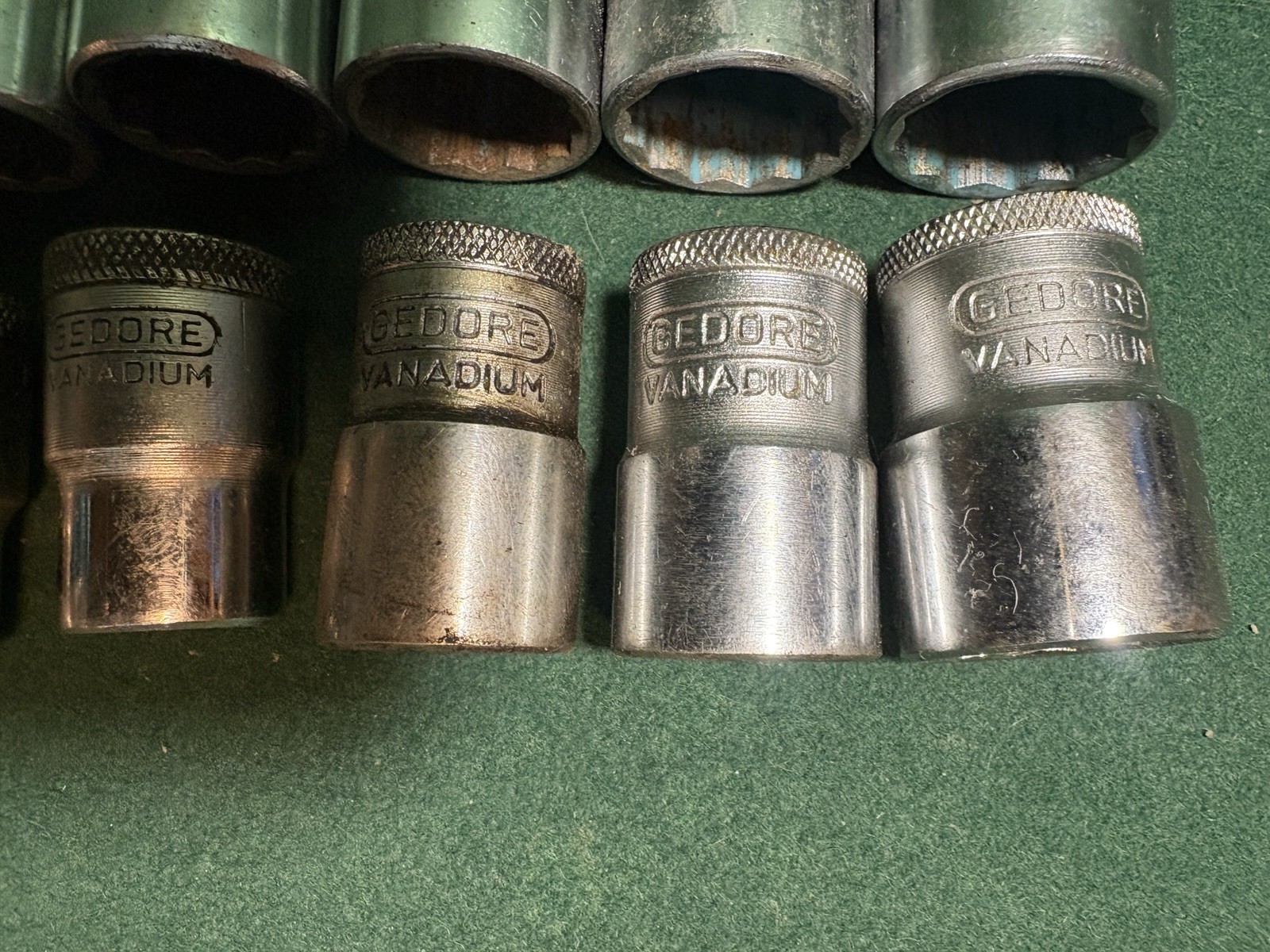 Vintage Gedore D19 TMAX Metric & Imperial 1/2 Drive Socket Set Germany Complete