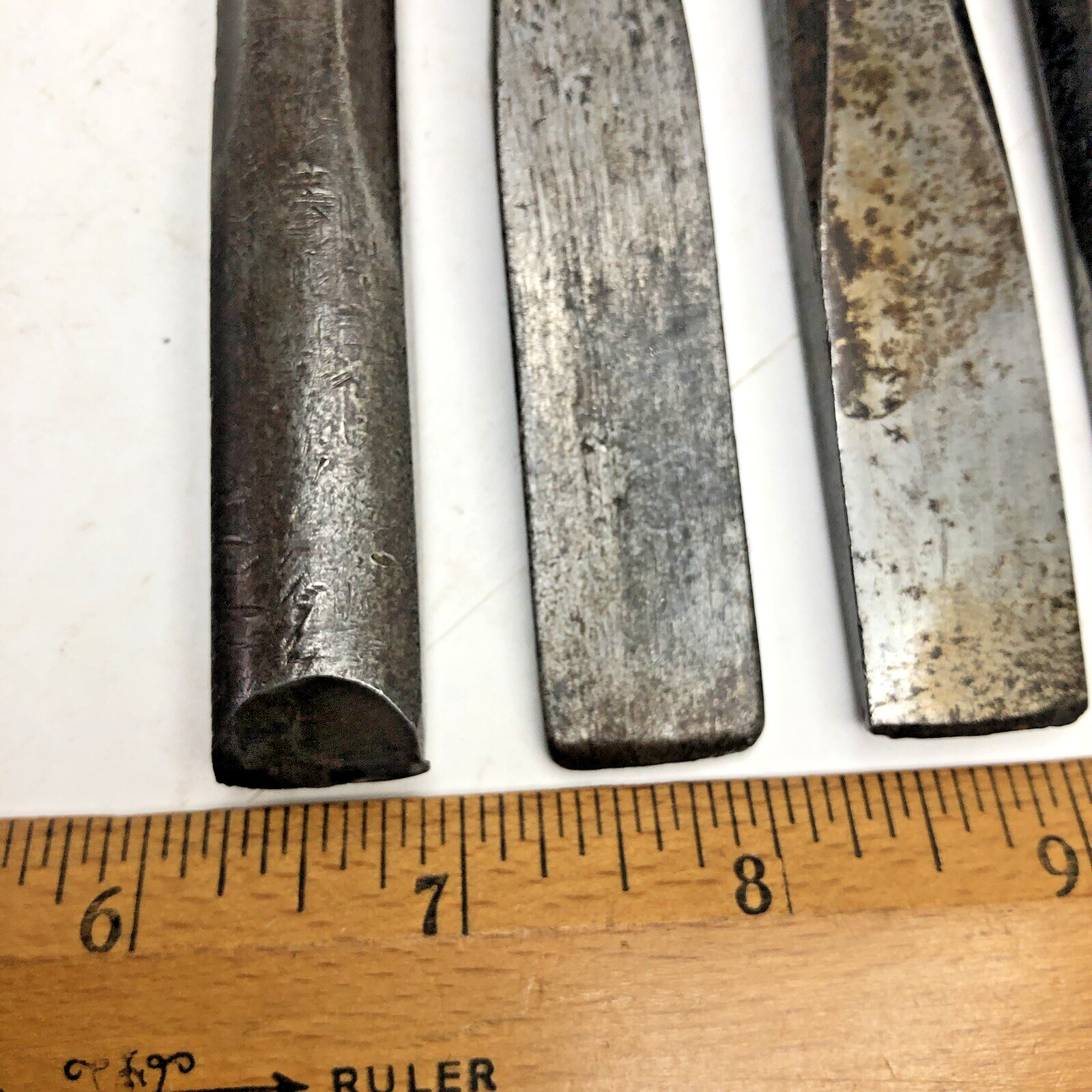 (5) Mix Lot of Craftsman-Williams-Bonney-Proto-Mac Tools Cold Chisel Chisels Set