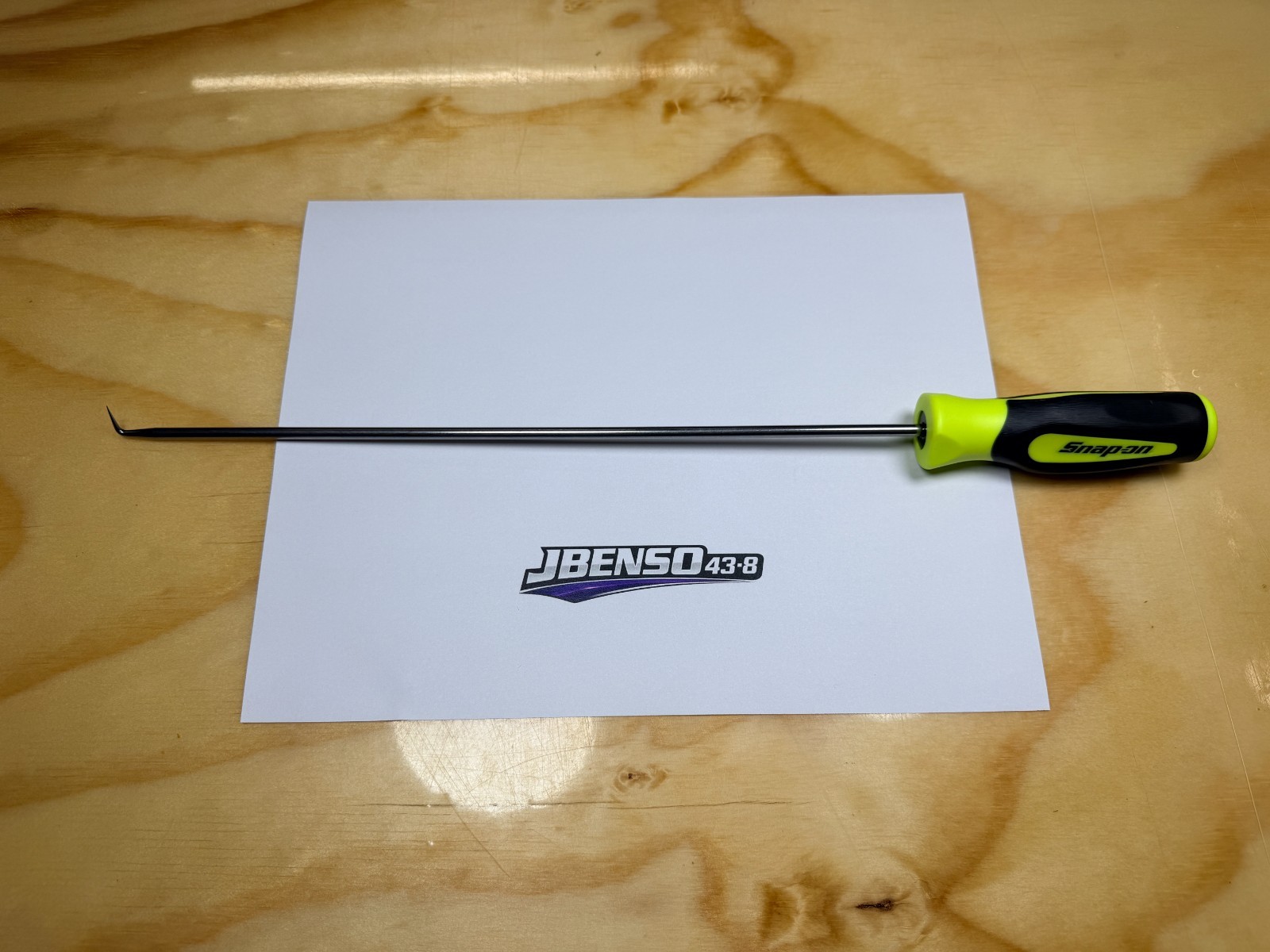 Snap-on Tools NEW HI-VIZ Soft Grip 16″ Long Heavy-Duty 90º Pick SGL12ASH90BHV