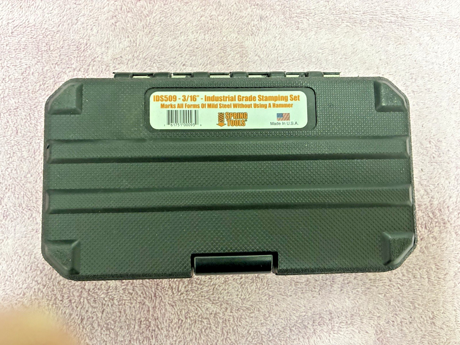 SPRING TOOLS #IDS509 HAMMERLESS HEAVY DUTY I.D. STAMPING 3/16IN STAMPS NOS