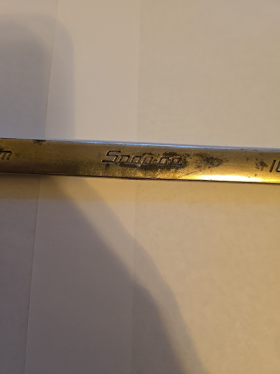 Snap On 18MM 12PT Long Chrome Combination Wrench OEXLM18B