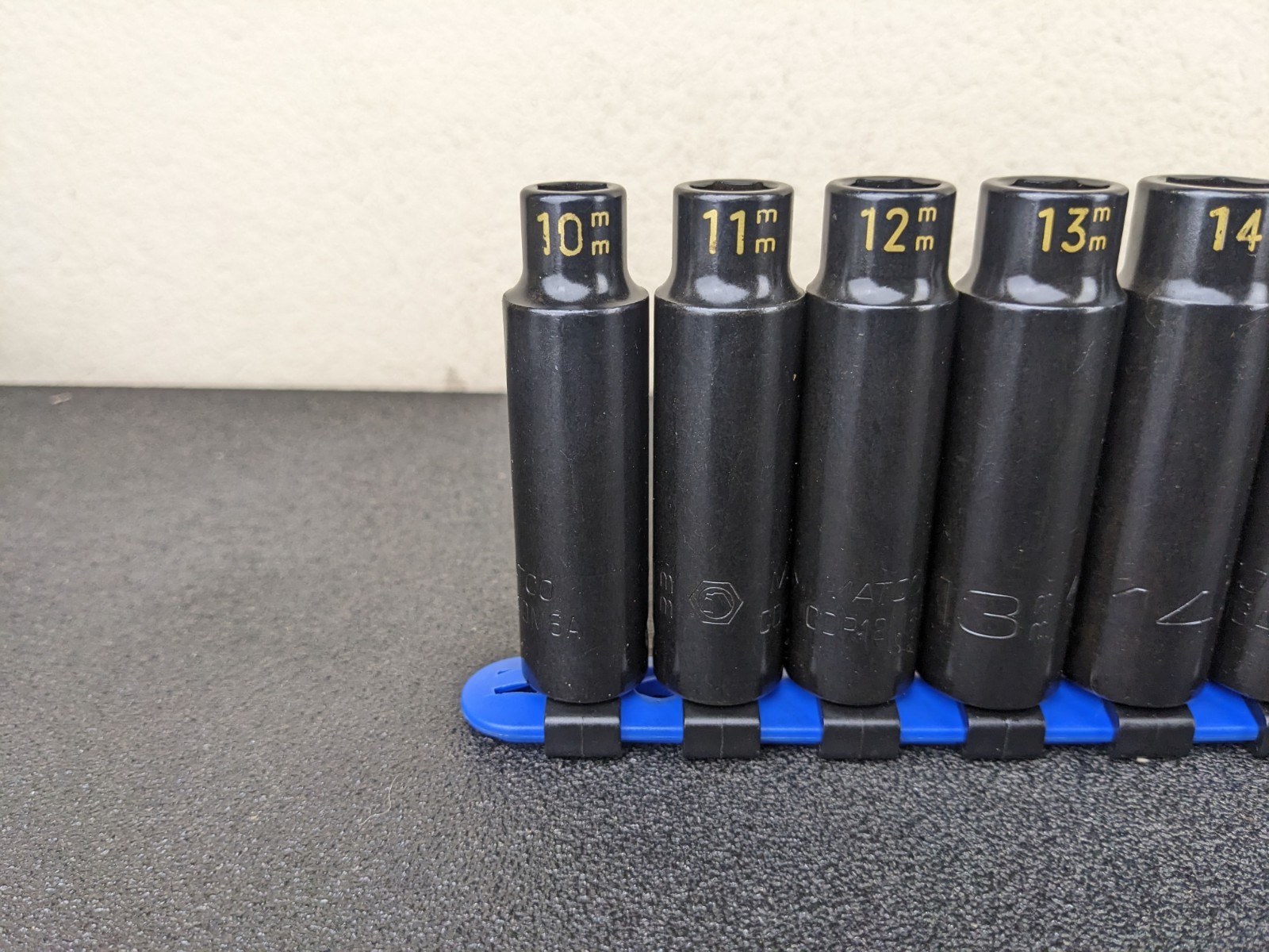 #bp134 Matco Tools NEW 1/2″ Drive METRIC Deep IMPACT Socket Set SCDPM116TA