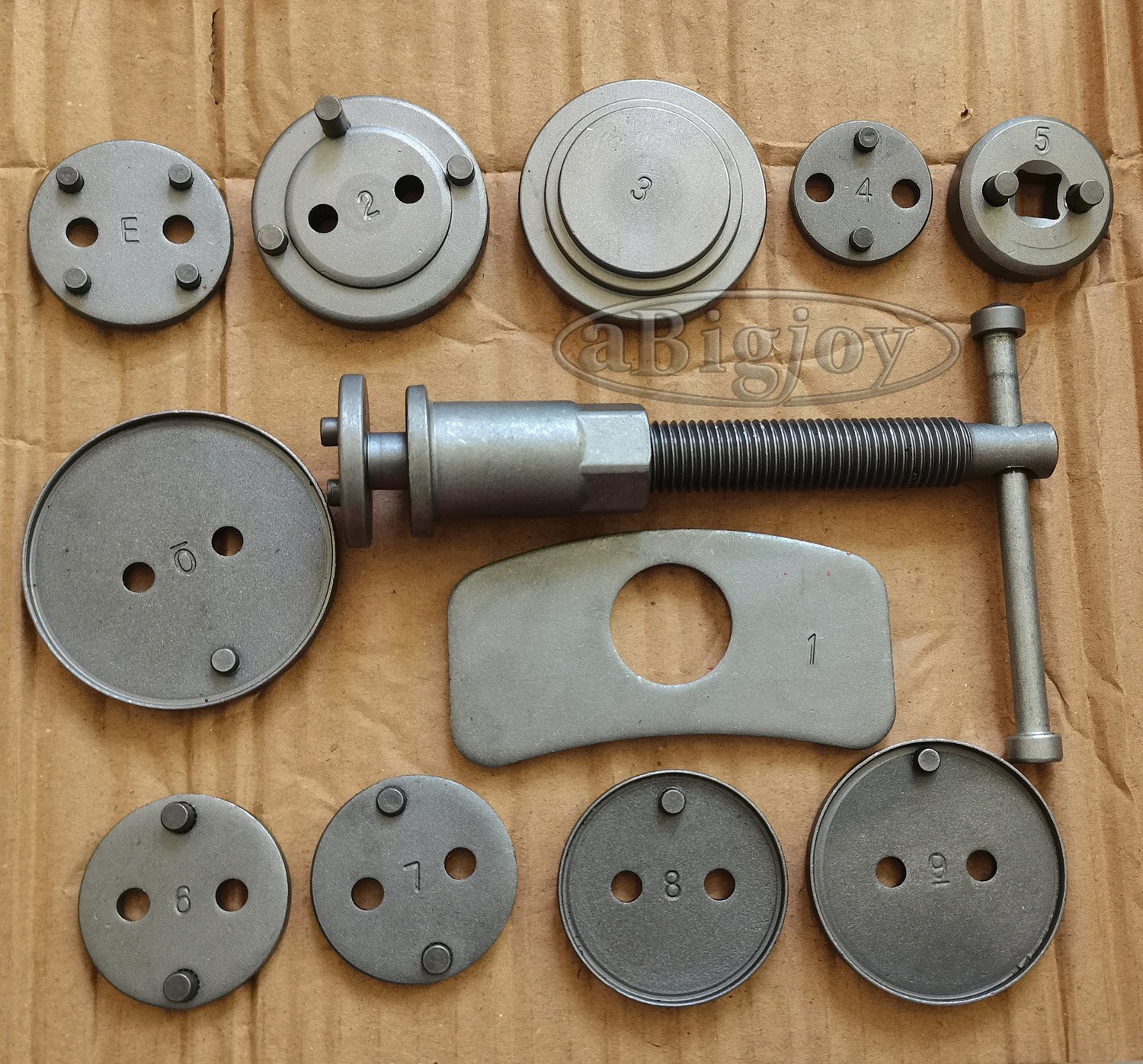 12PC CAR WHEEL CYLINDER DISC BRAKE PAD CALIPER PISTON REWIND TOOL