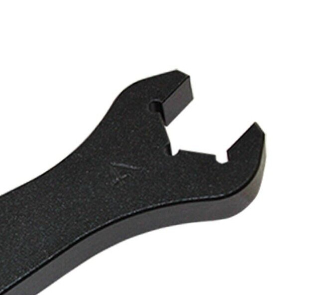 Black Aluminum Wrench, AN Fitting Wrench Hex # 4 or 9/16″, Hard Anodized AN4